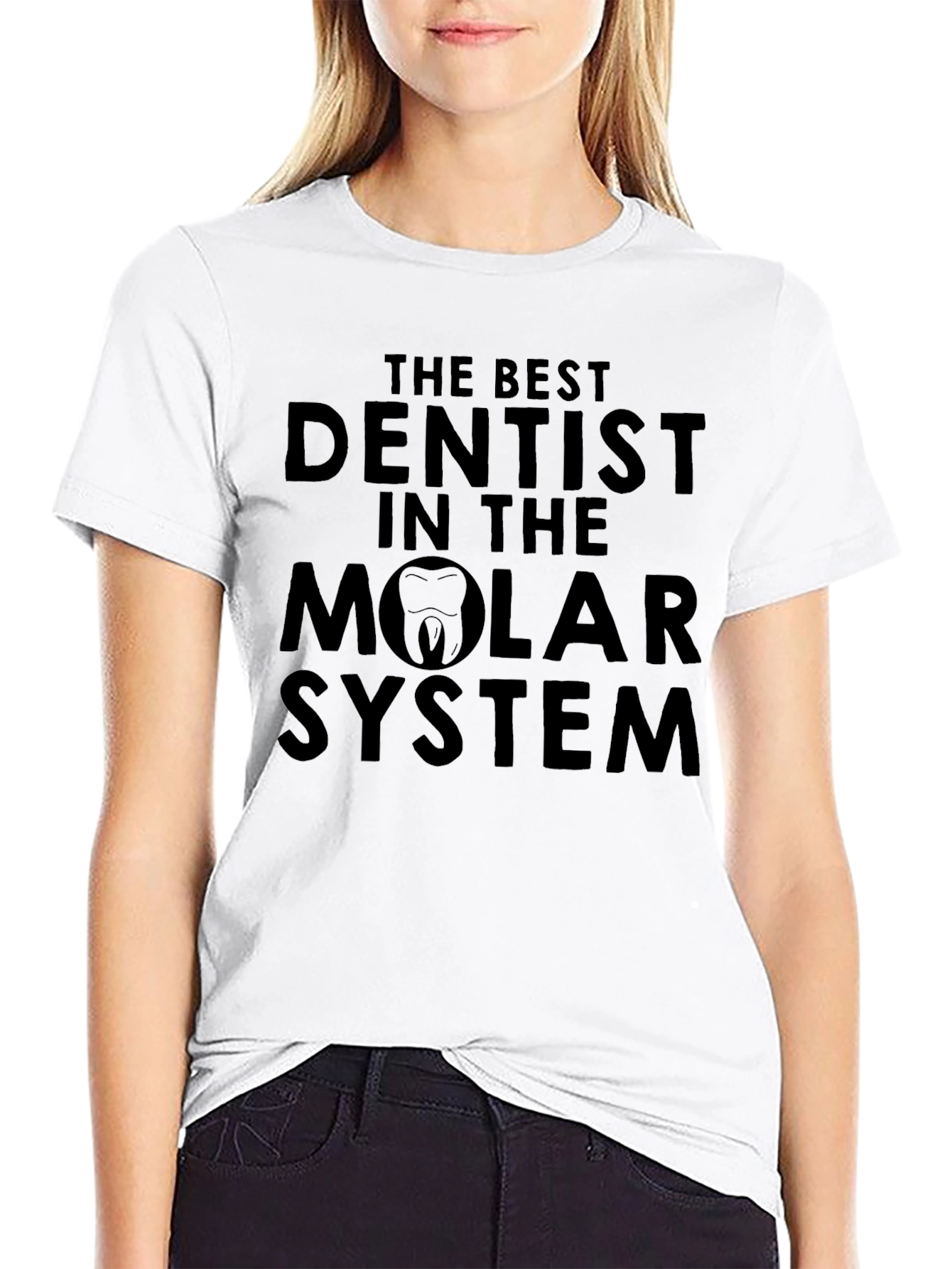 Black Best Dentist T-Shirt - Molar System Tee view 9