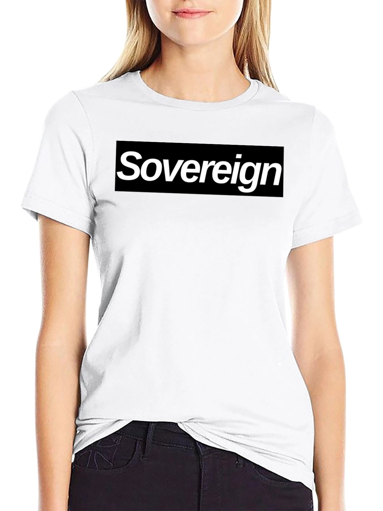 Black Sovereign Graphic Tee - Black Cotton Blend view 9