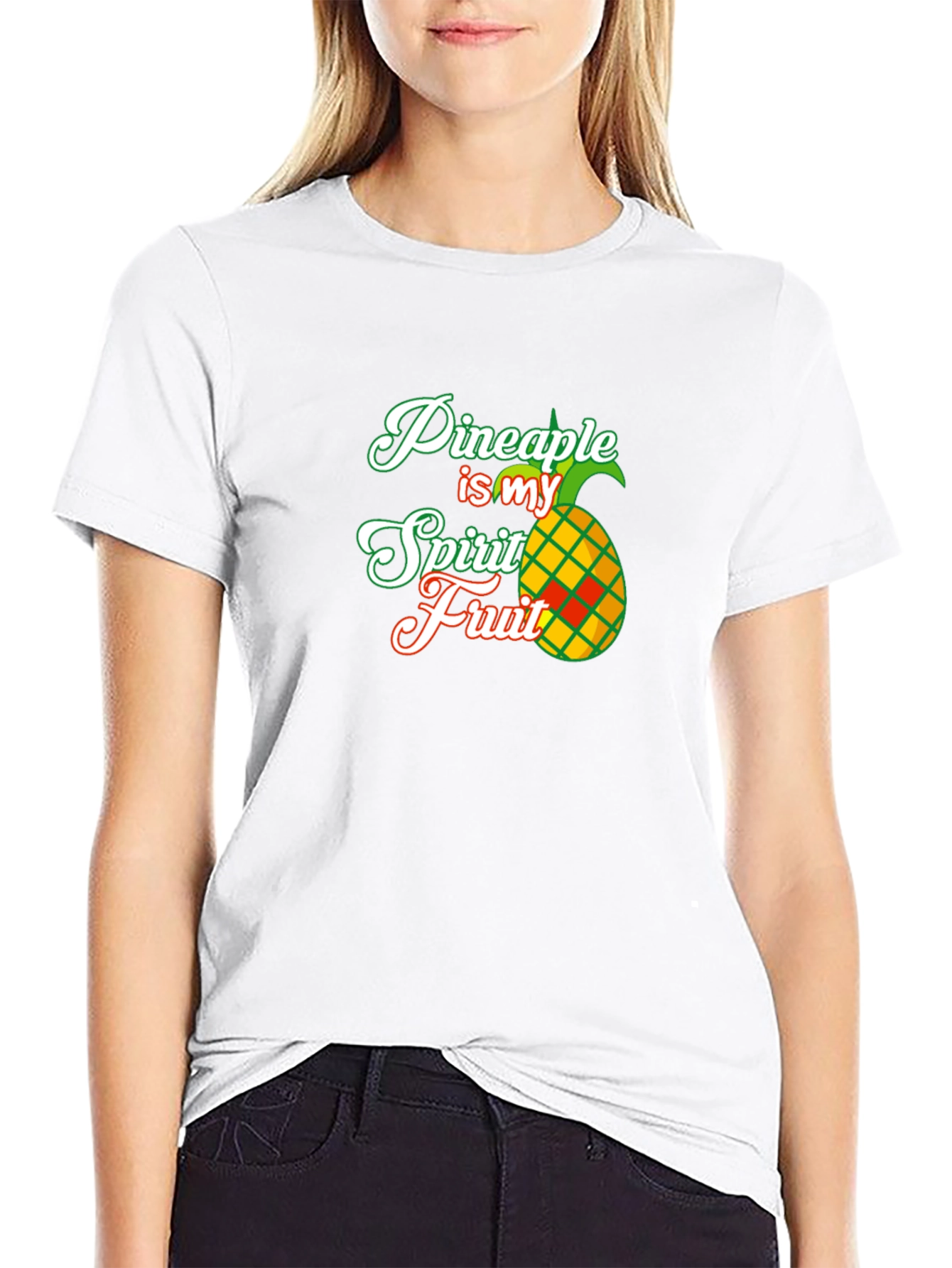 Black Pineapple Spirit Fruit T-Shirt view 9