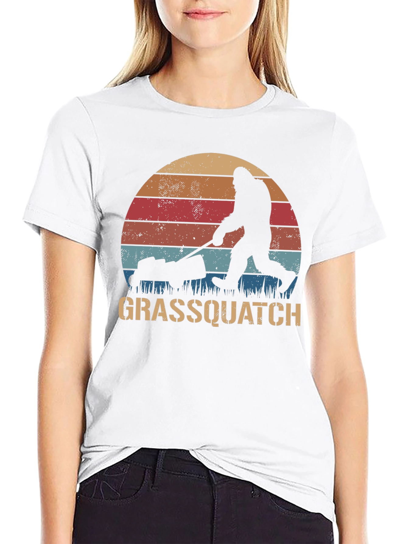 Black Grassquatch Graphic T-Shirt view 9