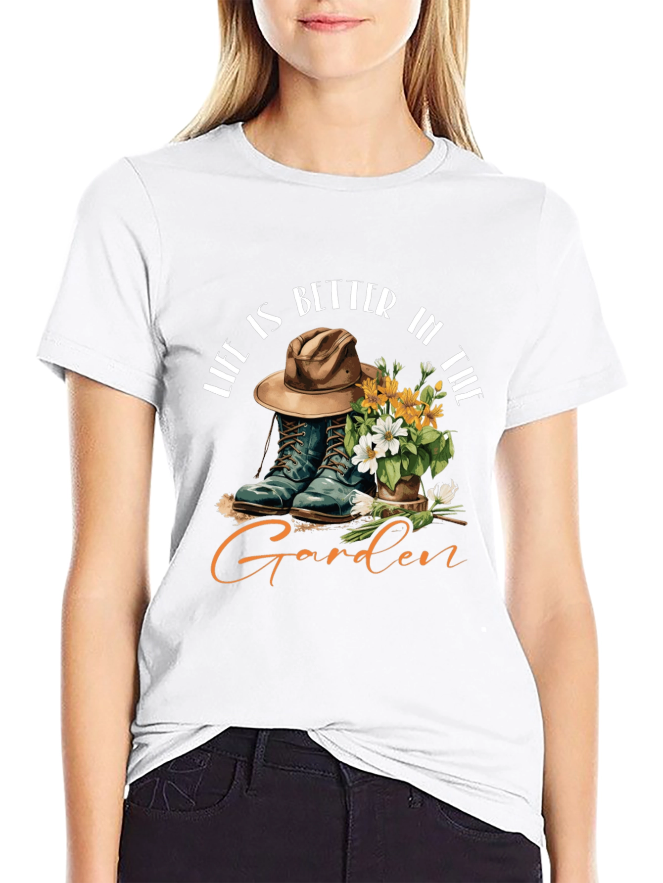 Black Life Is Better In The Garden T-Shirt view 9
