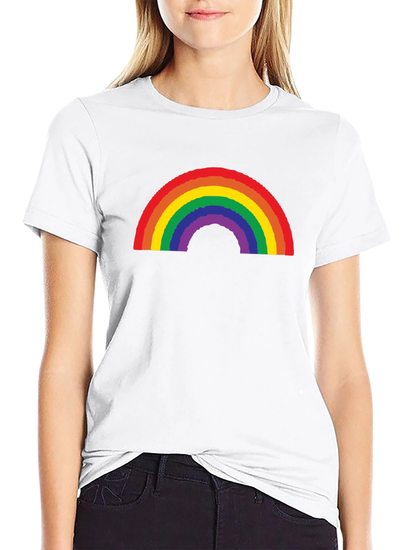 Black Rainbow Pride Graphic Tee view 9