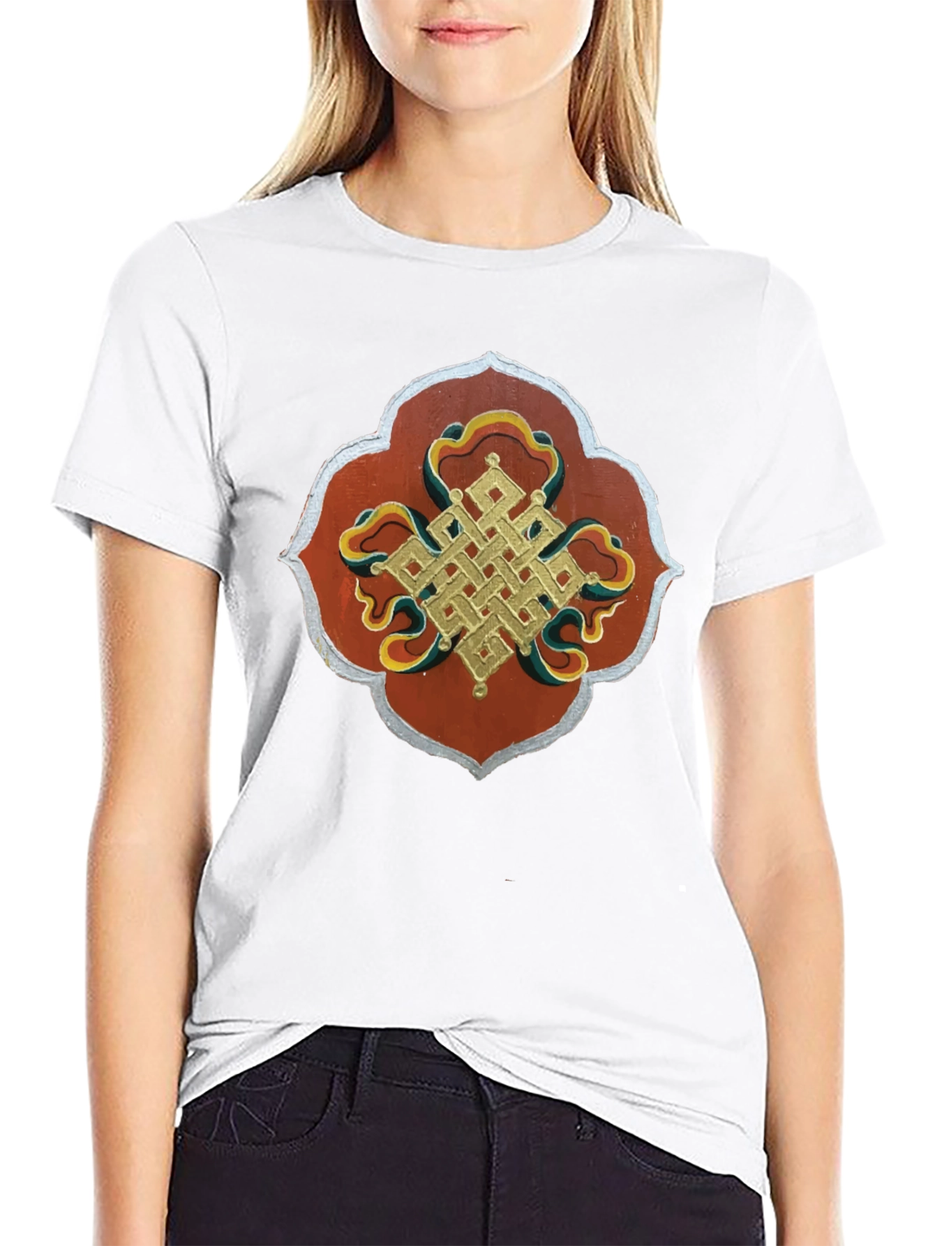 Black Endless Knot Graphic Tee - Unisex view 9
