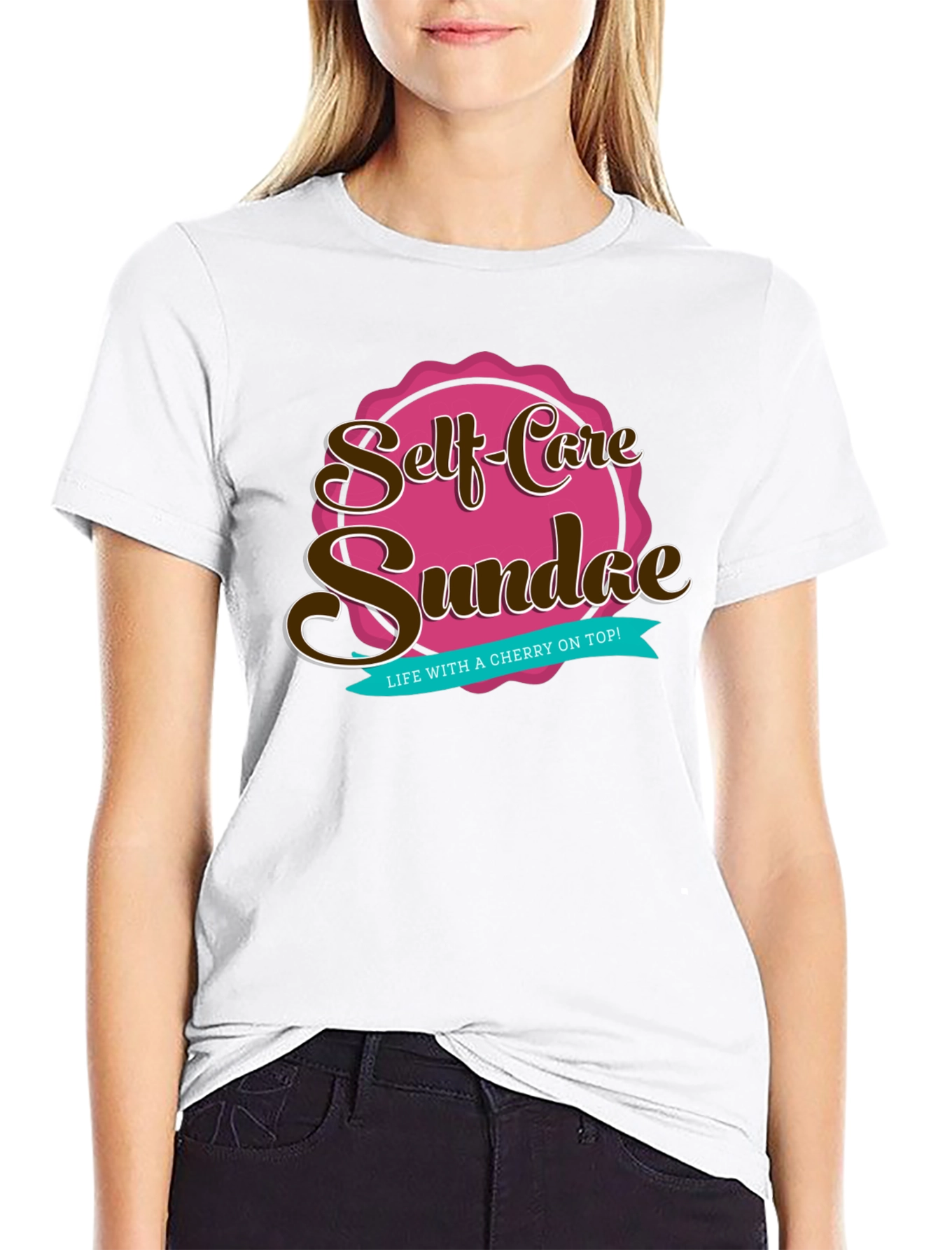 Black Self-Care Sundae Graphic Tee view 9
