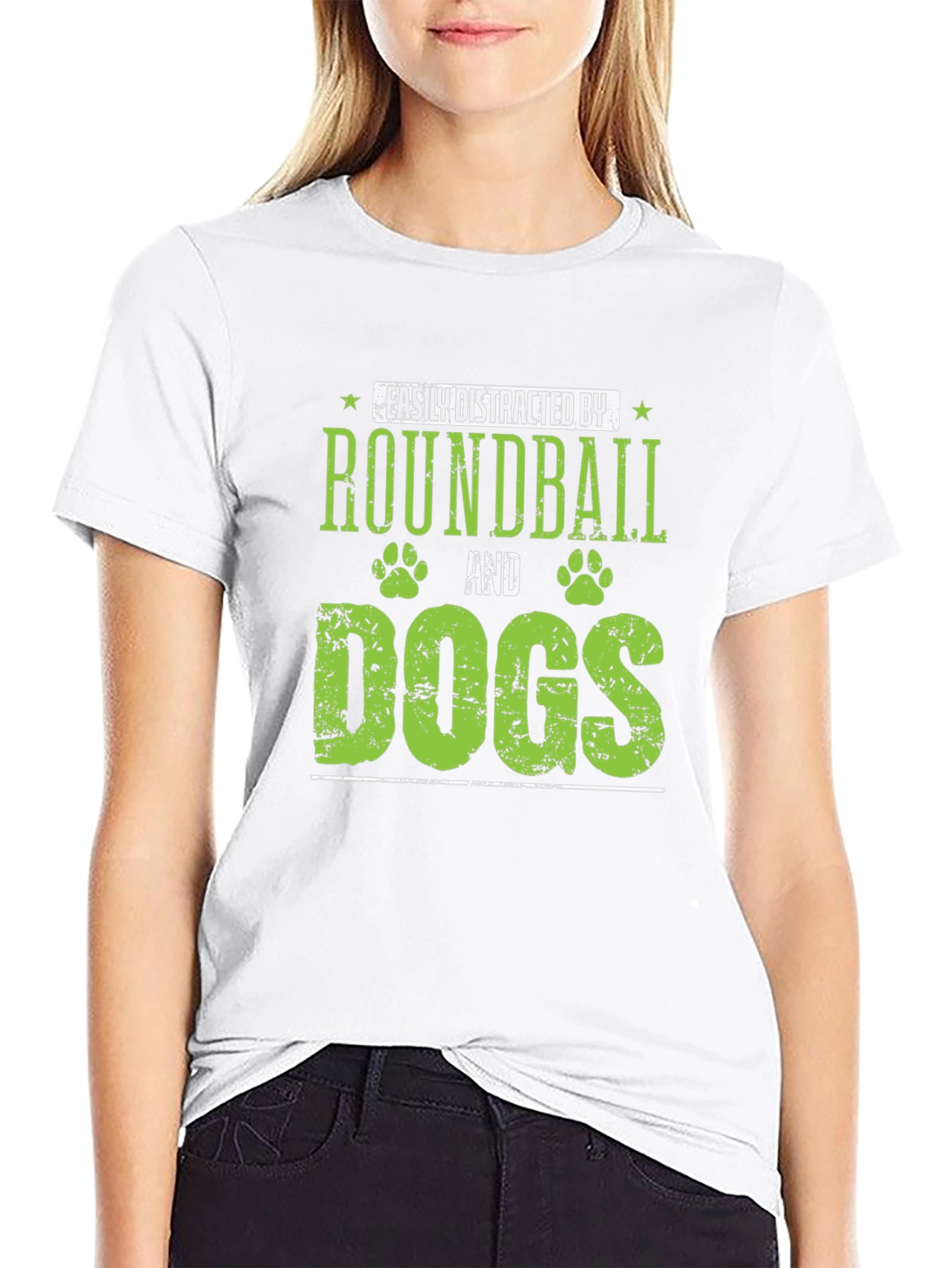 Roundball and Dogs Graphic Tee - 9