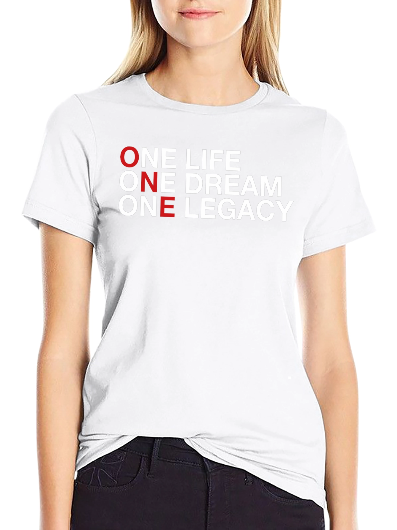 Black One Life, One Dream, One Legacy Graphic Tee view 9