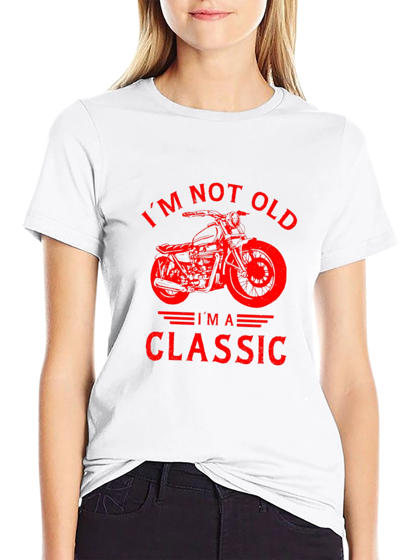 Black I'm Not Old I'm a Classic Motorcycle Graphic T-Shirt view 9