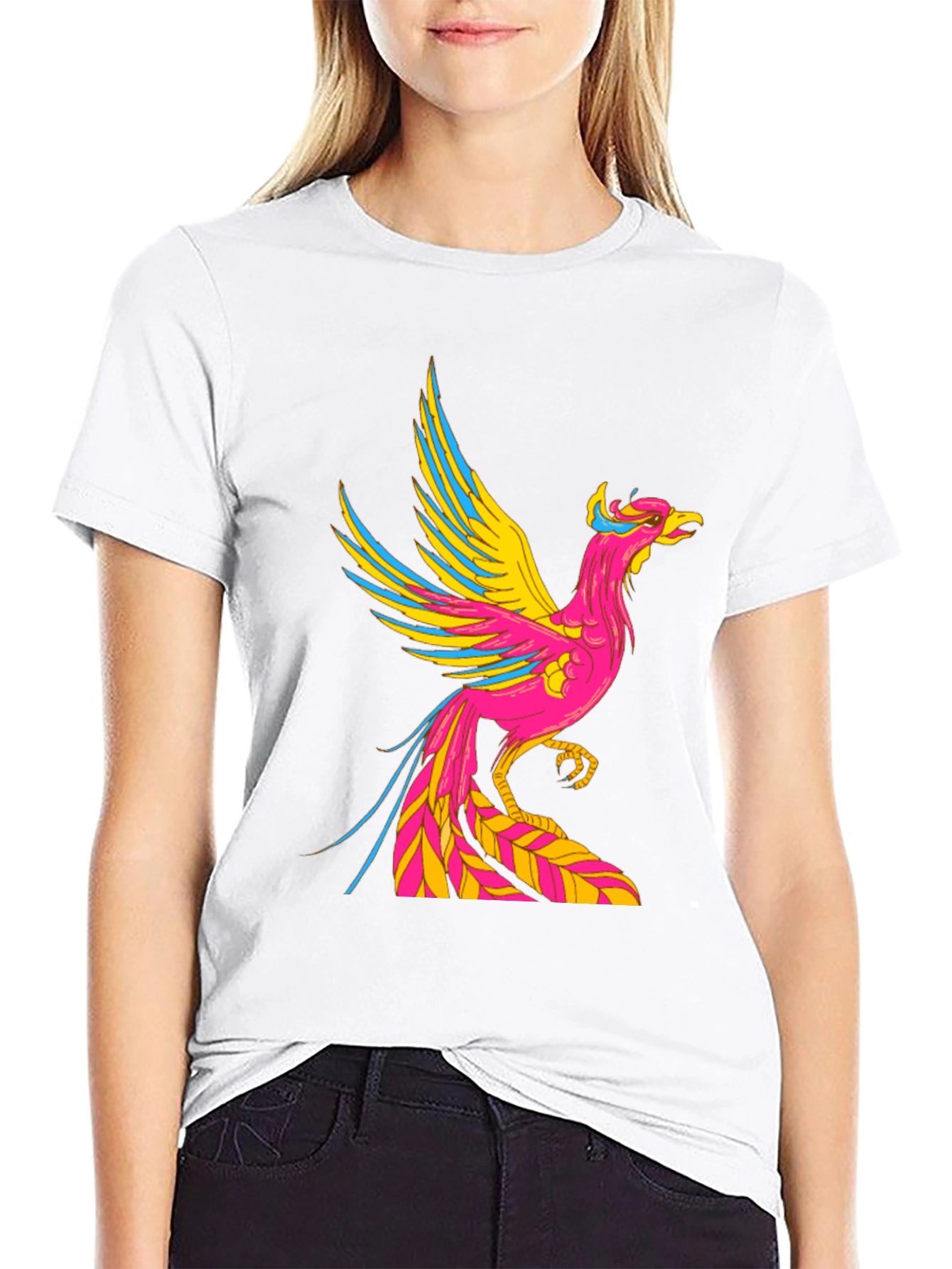 Black Phoenix Graphic Black T-Shirt view 9