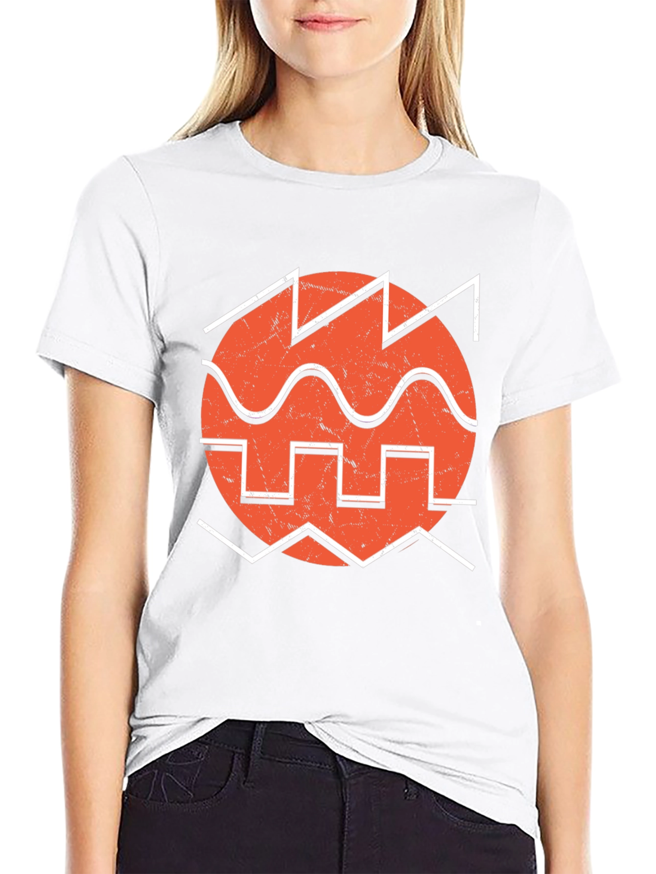 Black Retro Waveform Graphic Tee - Black view 9