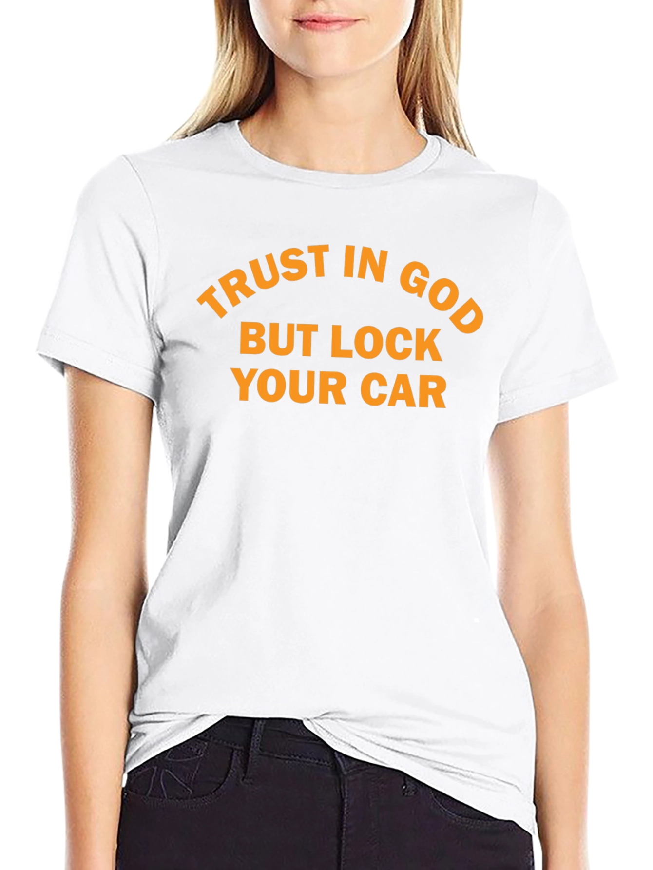 Black Trust in God T-Shirt view 9