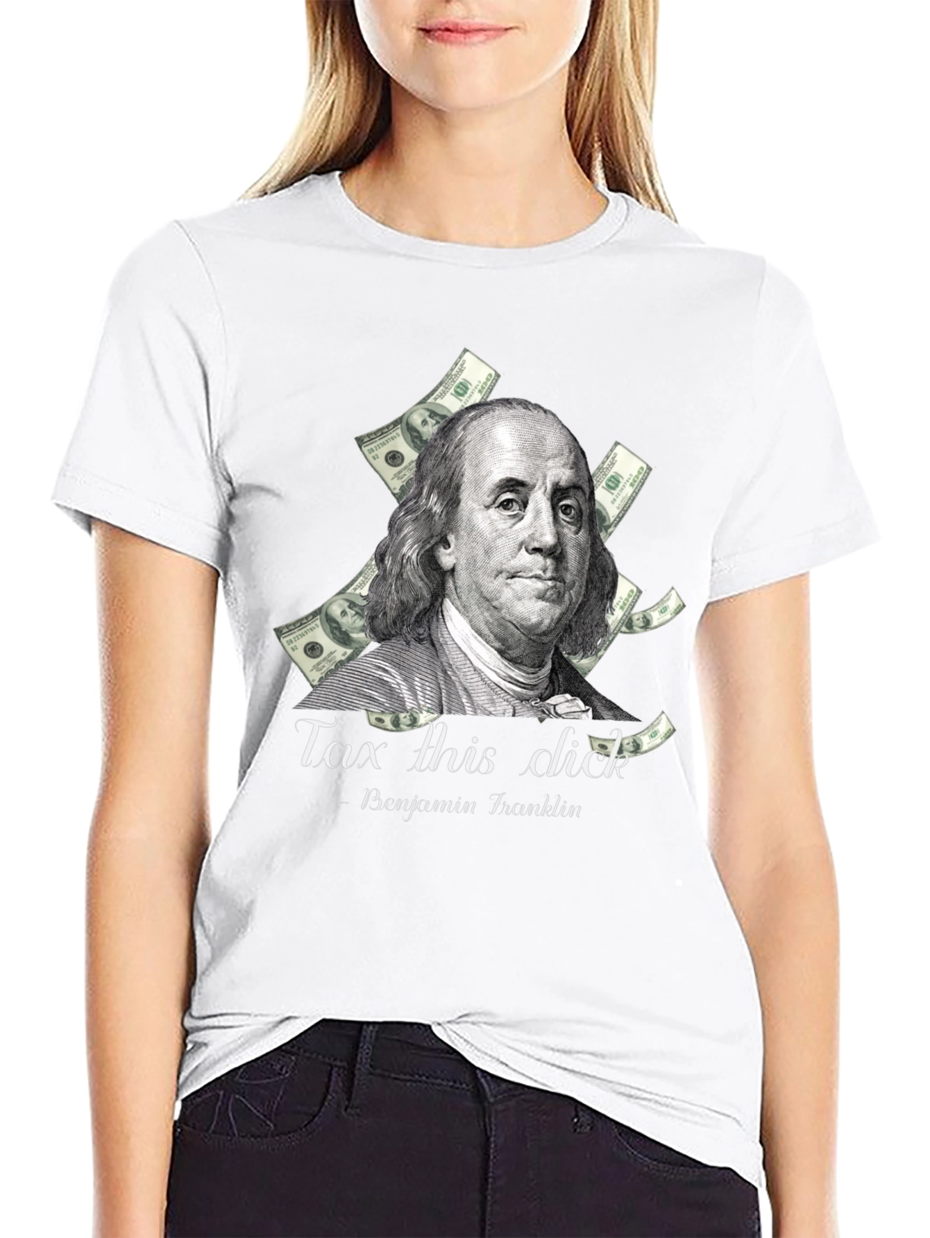 Black Tax This Dick Benjamin Franklin Graphic Tee view 9