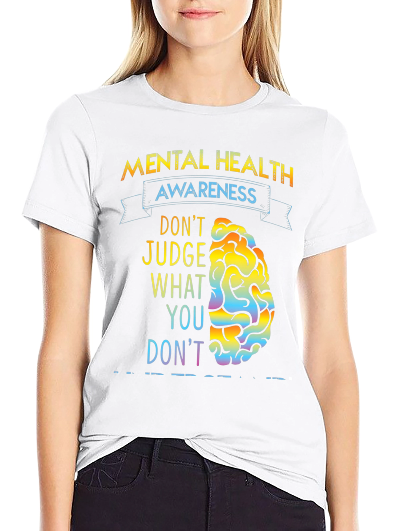 Black Mental Health Awareness T-Shirt view 9