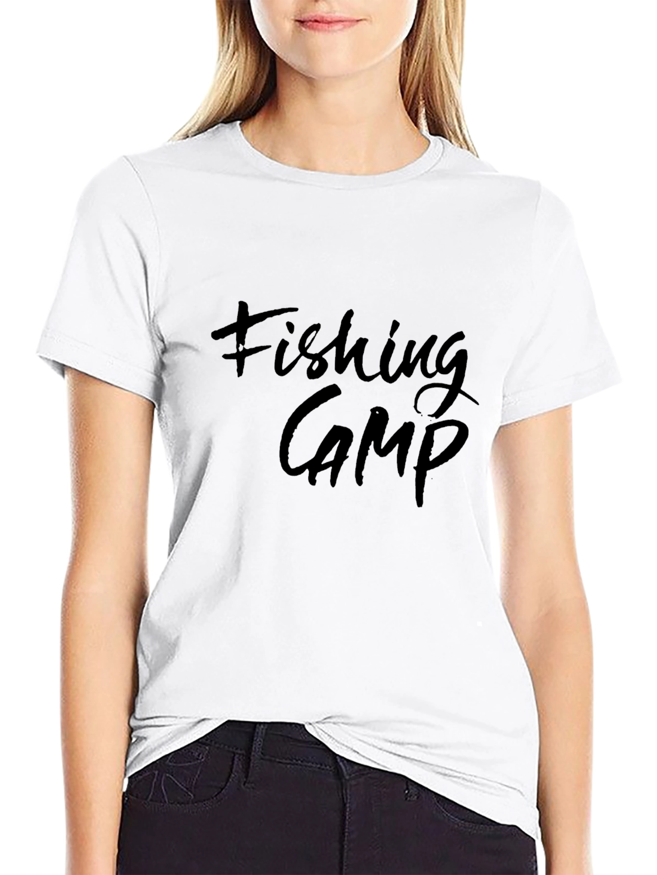 Black Fishing Camp Black Graphic Tee view 9