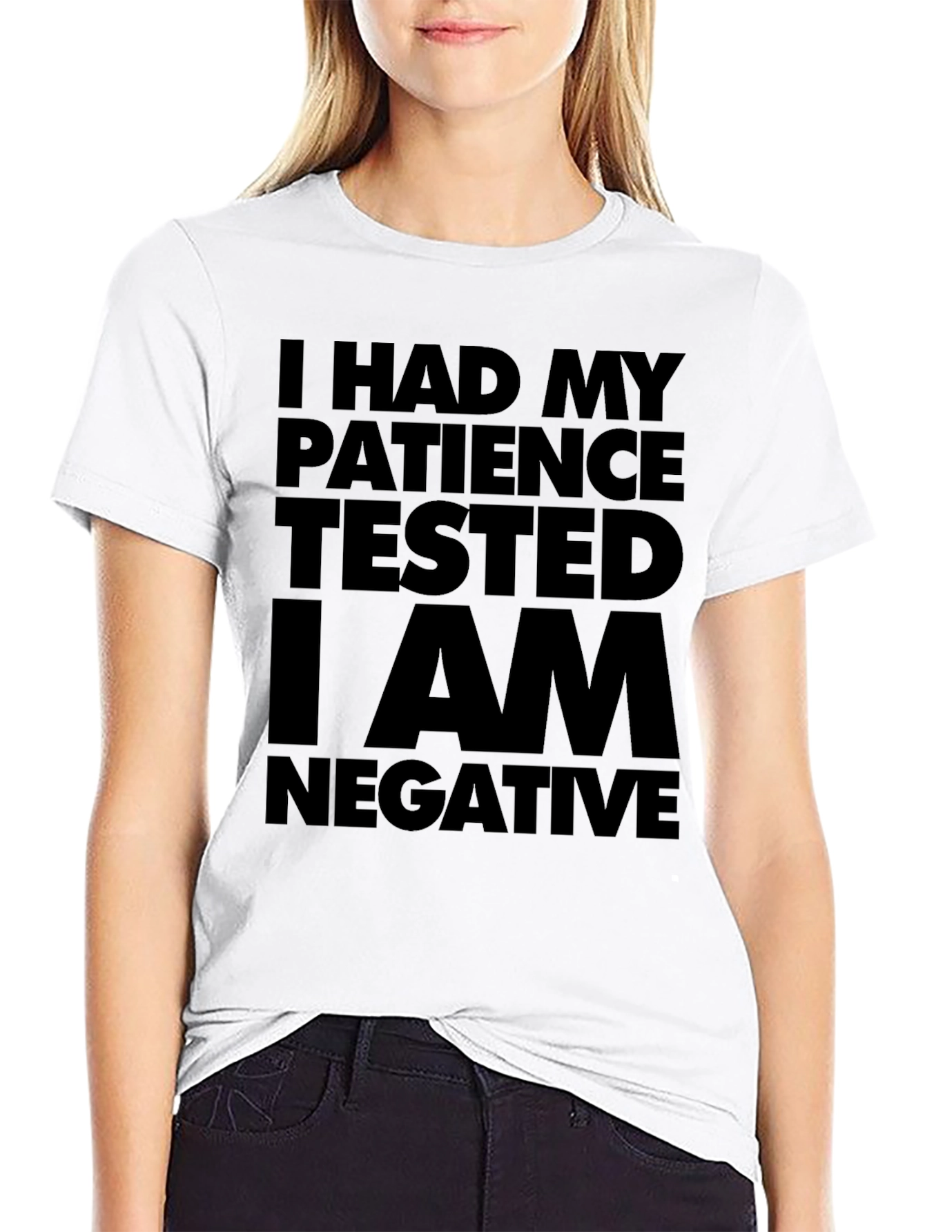 Black Patience Tested Funny Graphic T-Shirt view 9