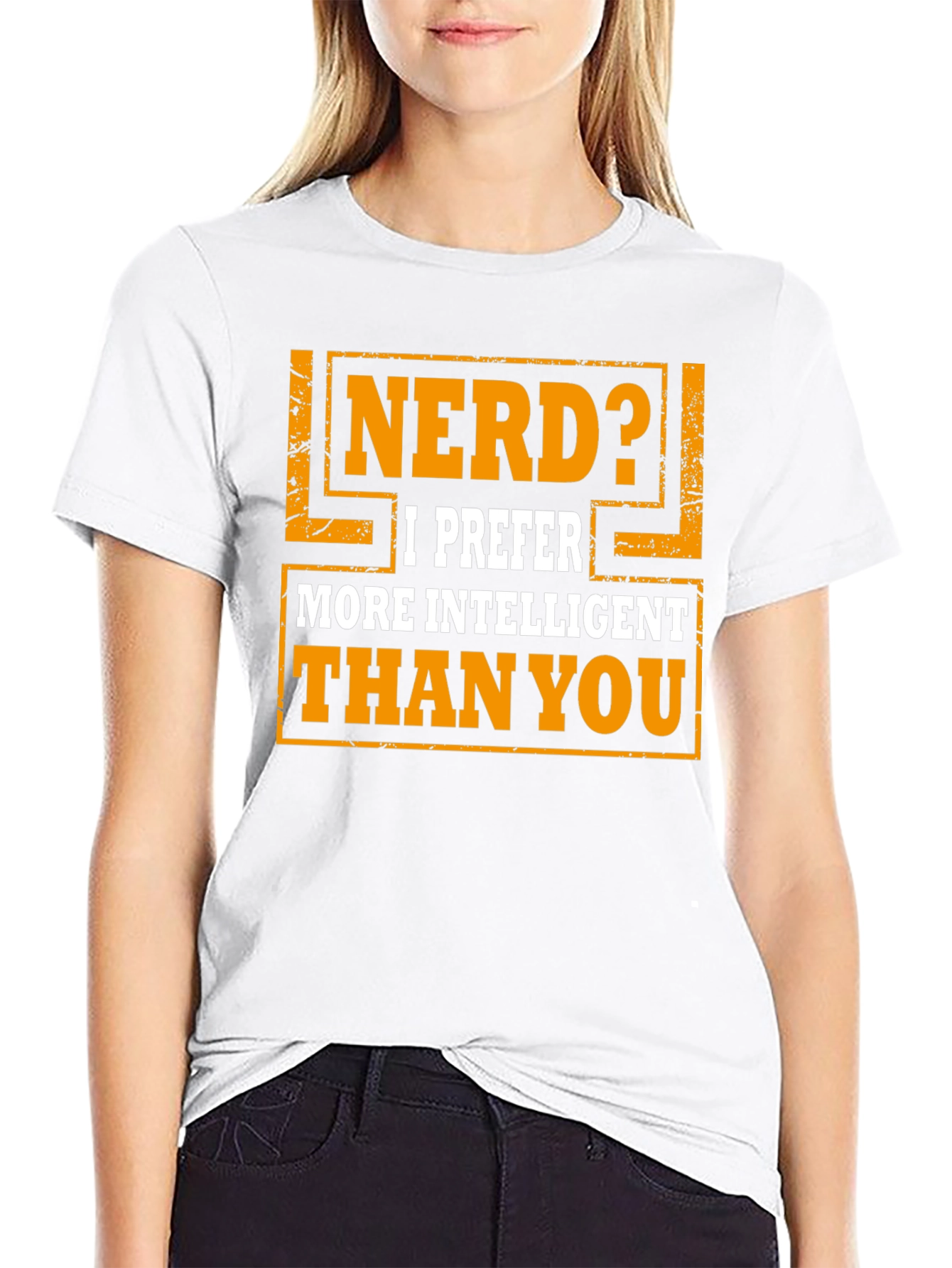 Black Nerd? Intelligent T-Shirt - Funny Graphic Tee view 9