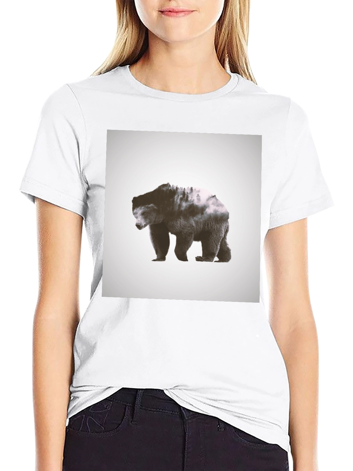 Black Bear Nature T-Shirt view 9