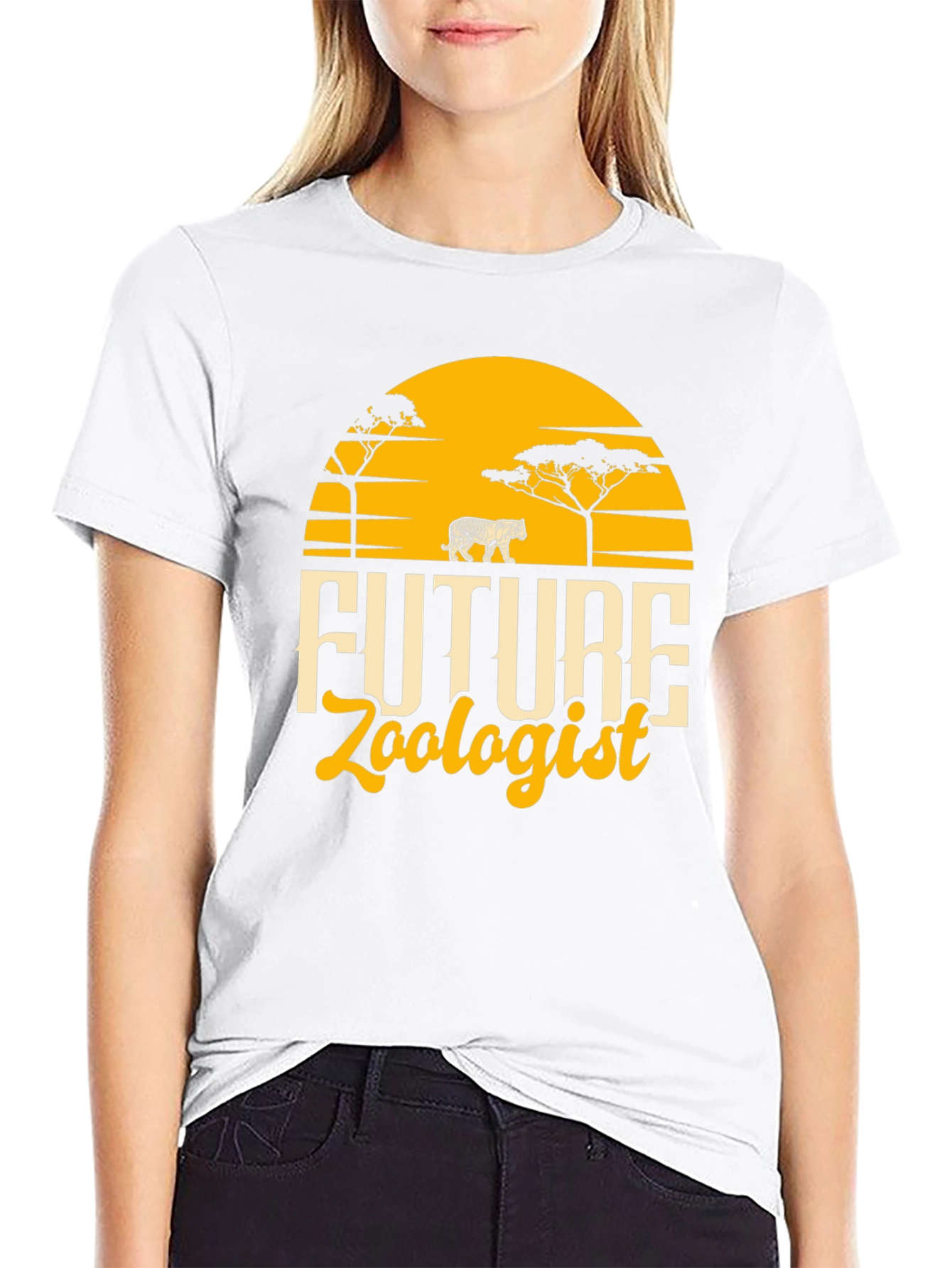 Black Future Zoologist Black Graphic T-Shirt view 9