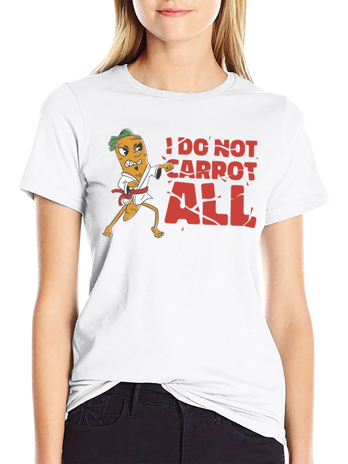 Black I Do Not Carrot All T-Shirt view 9