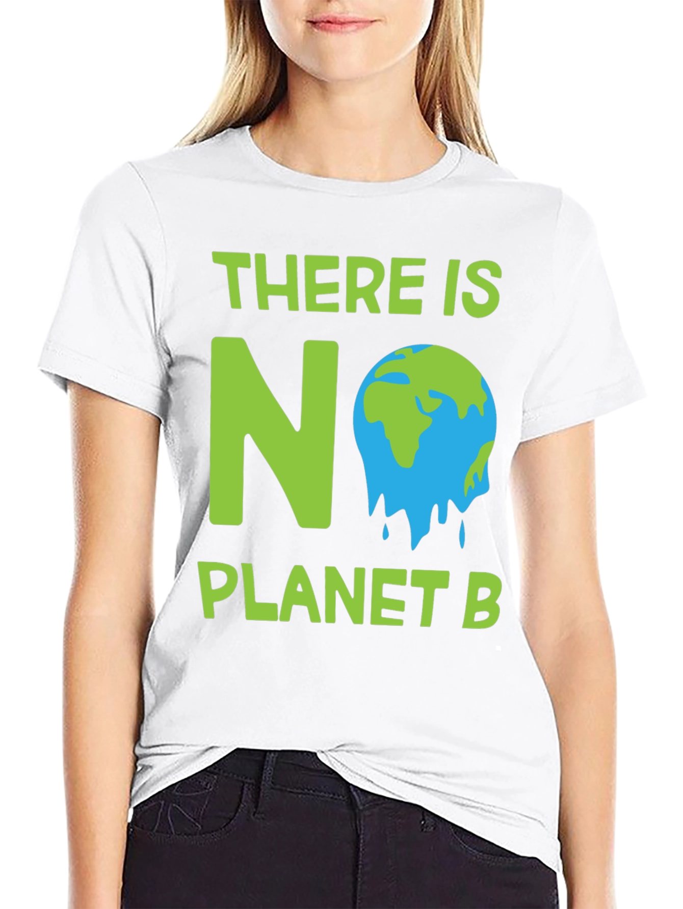Black There Is No Planet B Graphic Tee view 9