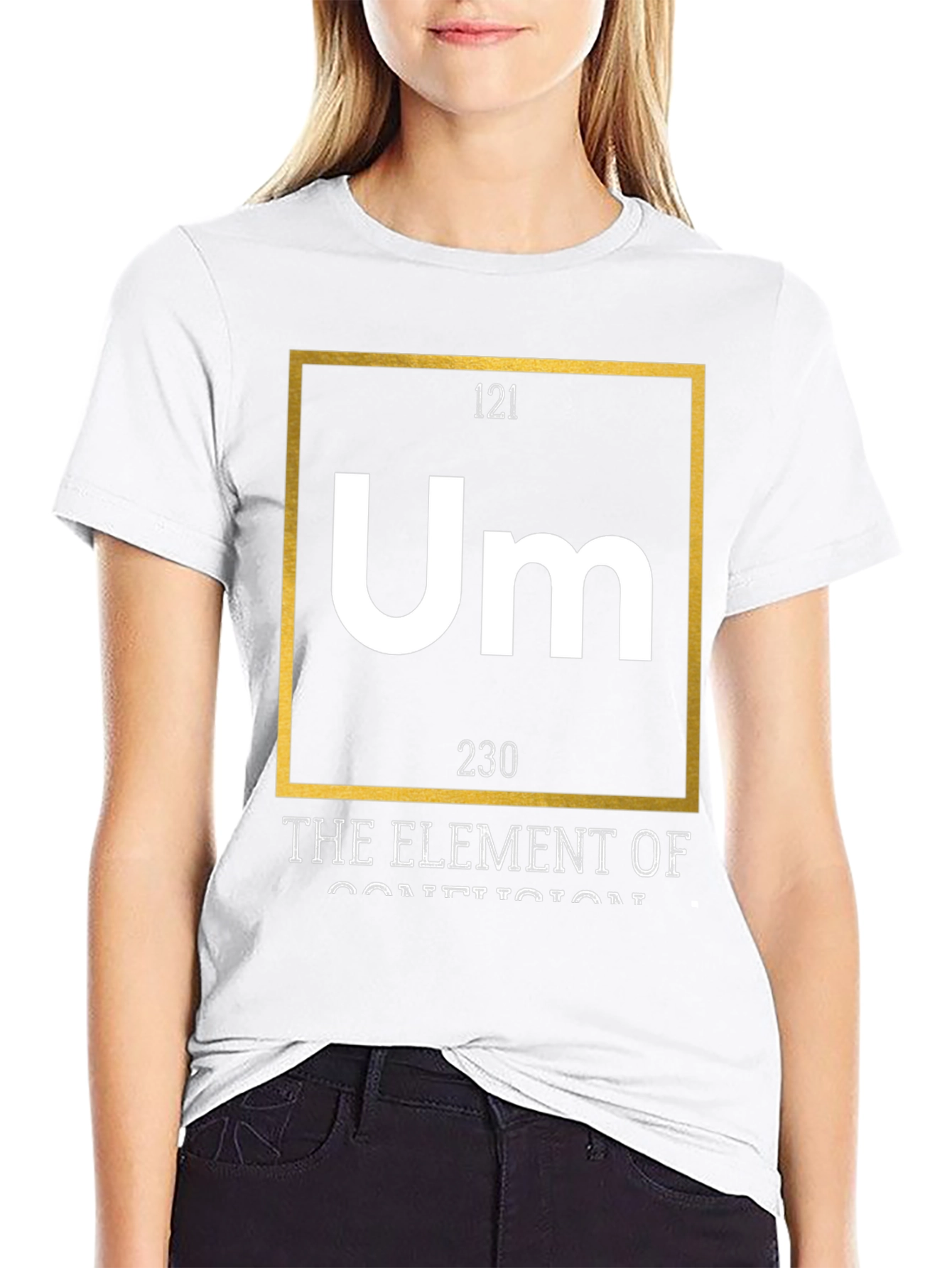 Black Um Element of Confusion Graphic Tee - Black Cotton view 9