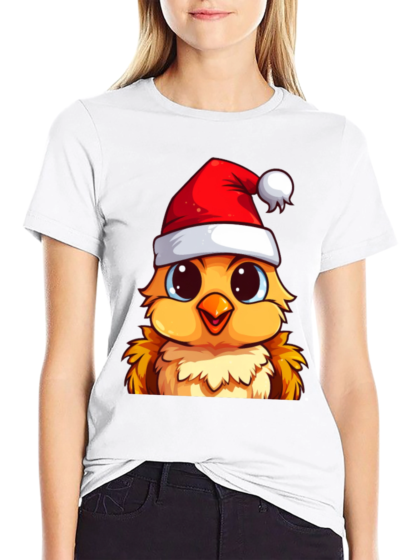 Festive Chick Christmas T-Shirt - 9