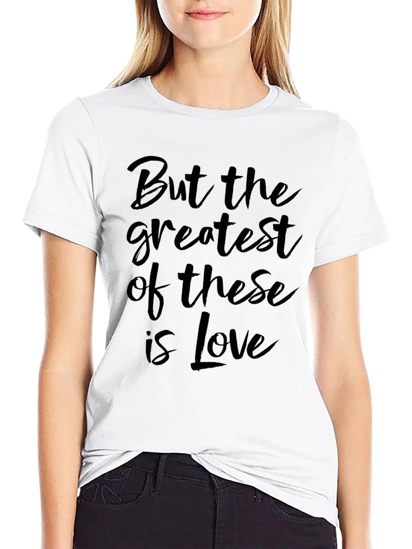 Black Love Graphic Black T-Shirt view 9