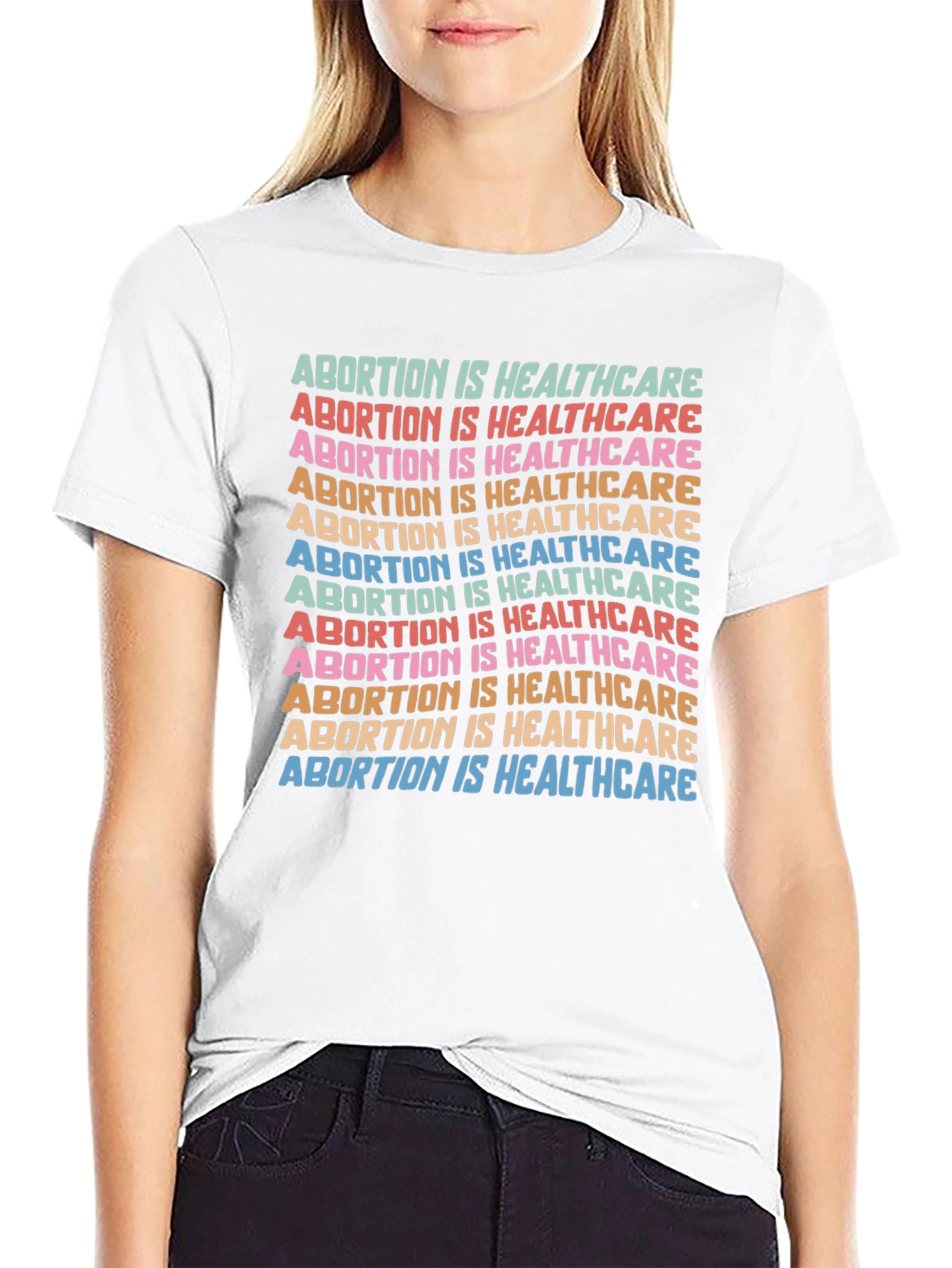 Black Abortion is Healthcare Graphic Tee - Pro Choice view 9