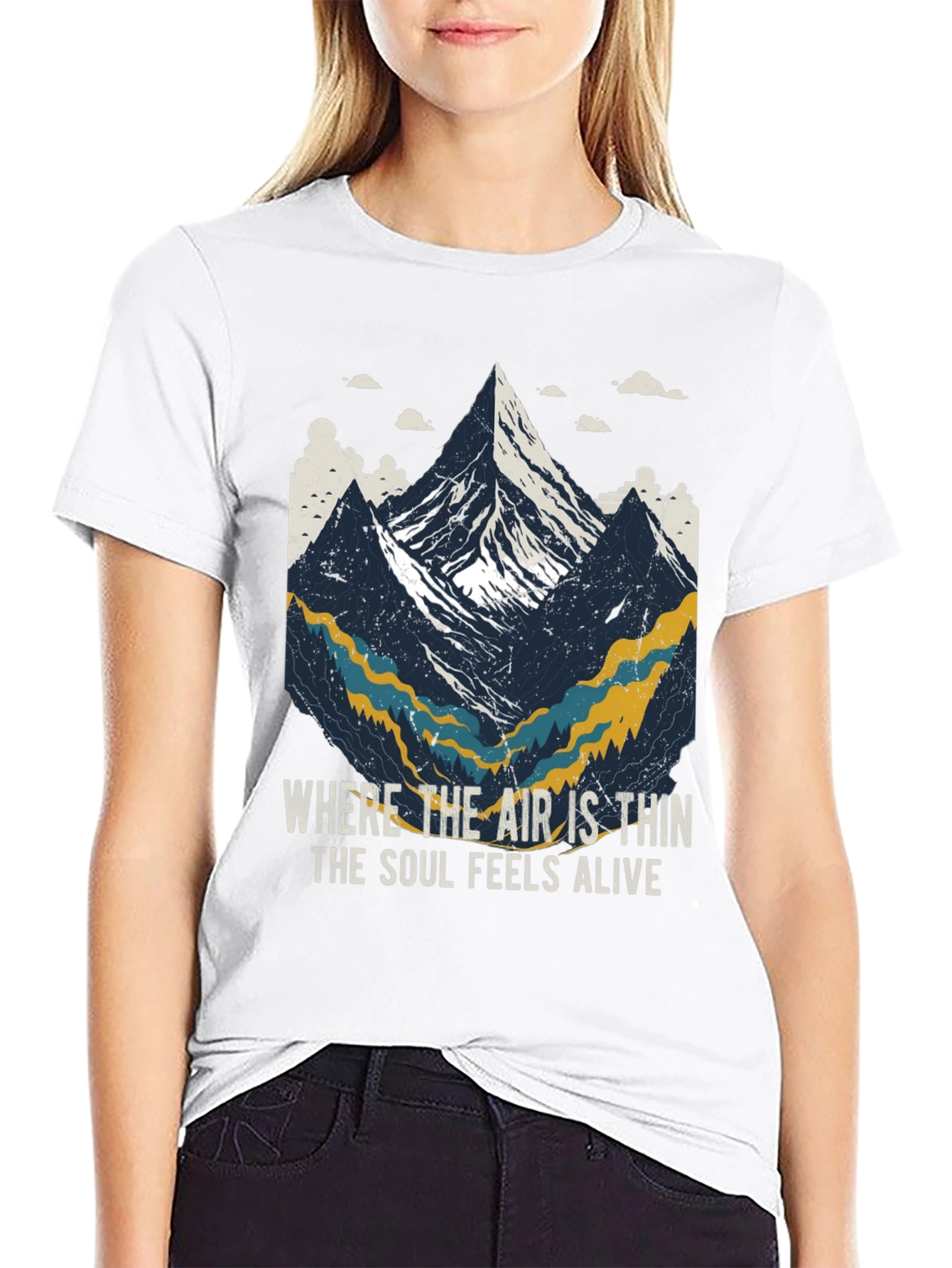 Black Mountain Adventure Graphic Tee - 'Soul Feels Alive' view 9