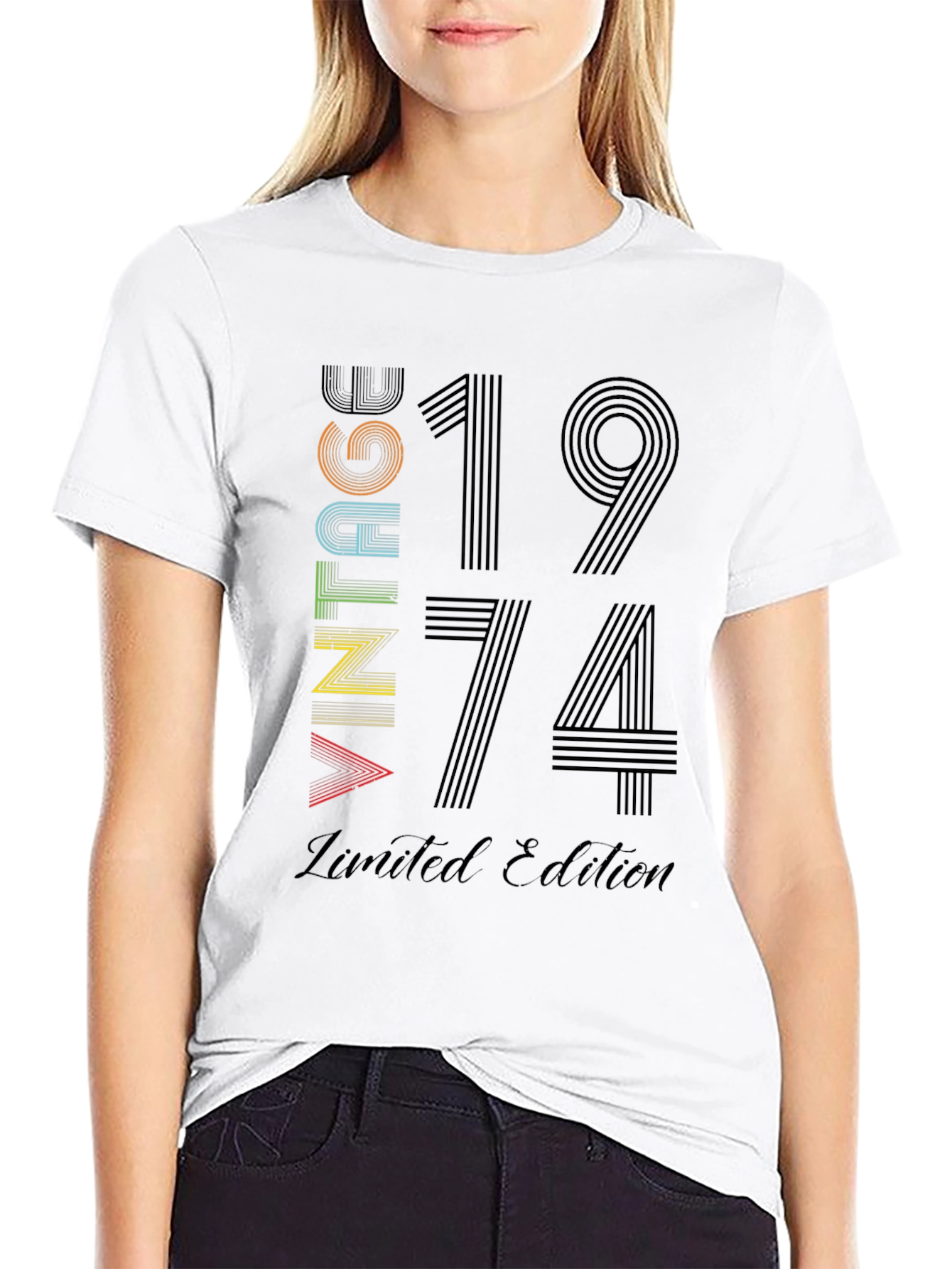 Black Vintage 1974 Limited Edition Graphic T-Shirt view 9