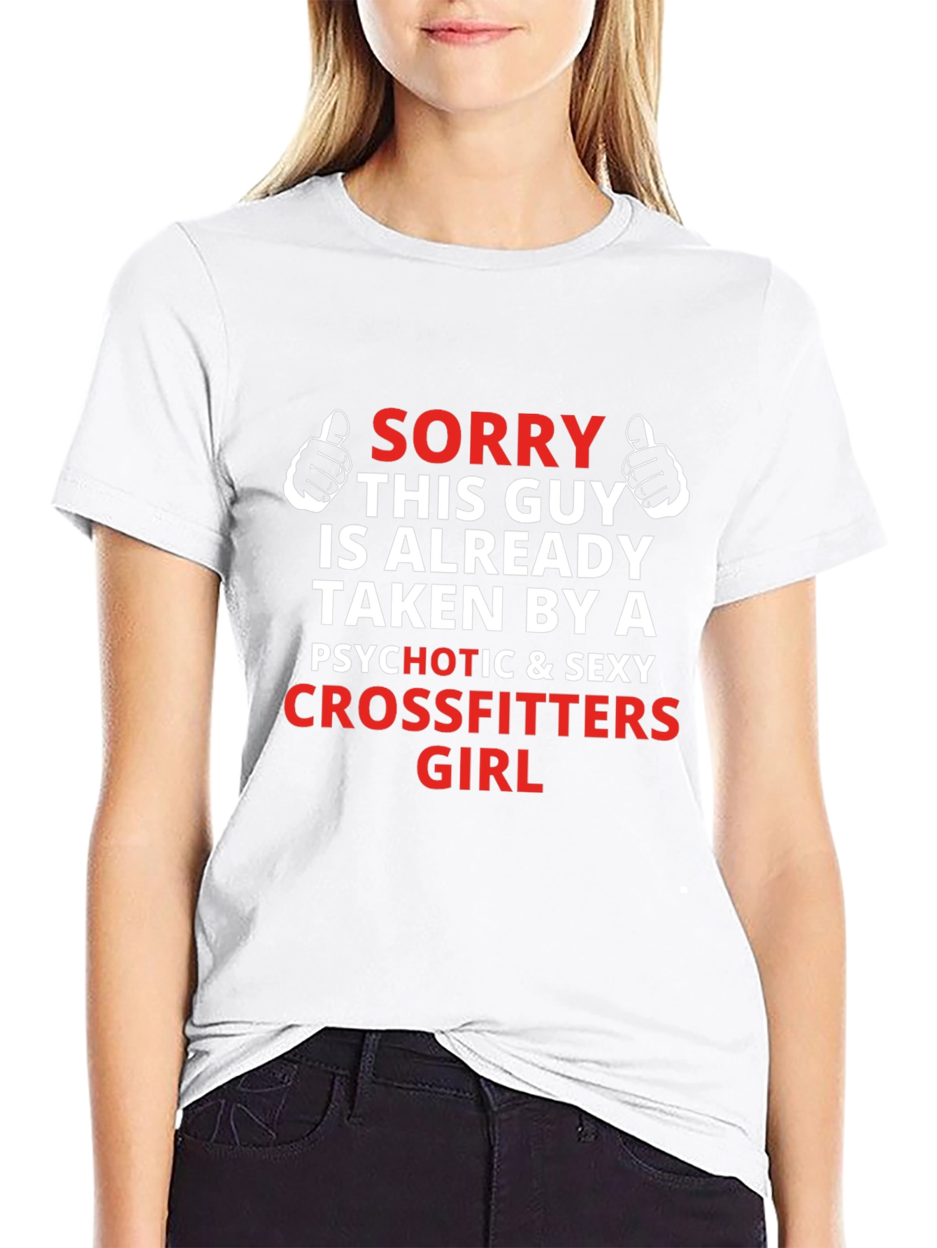 Black Funny Crossfitters Girl Boyfriend T-Shirt view 9