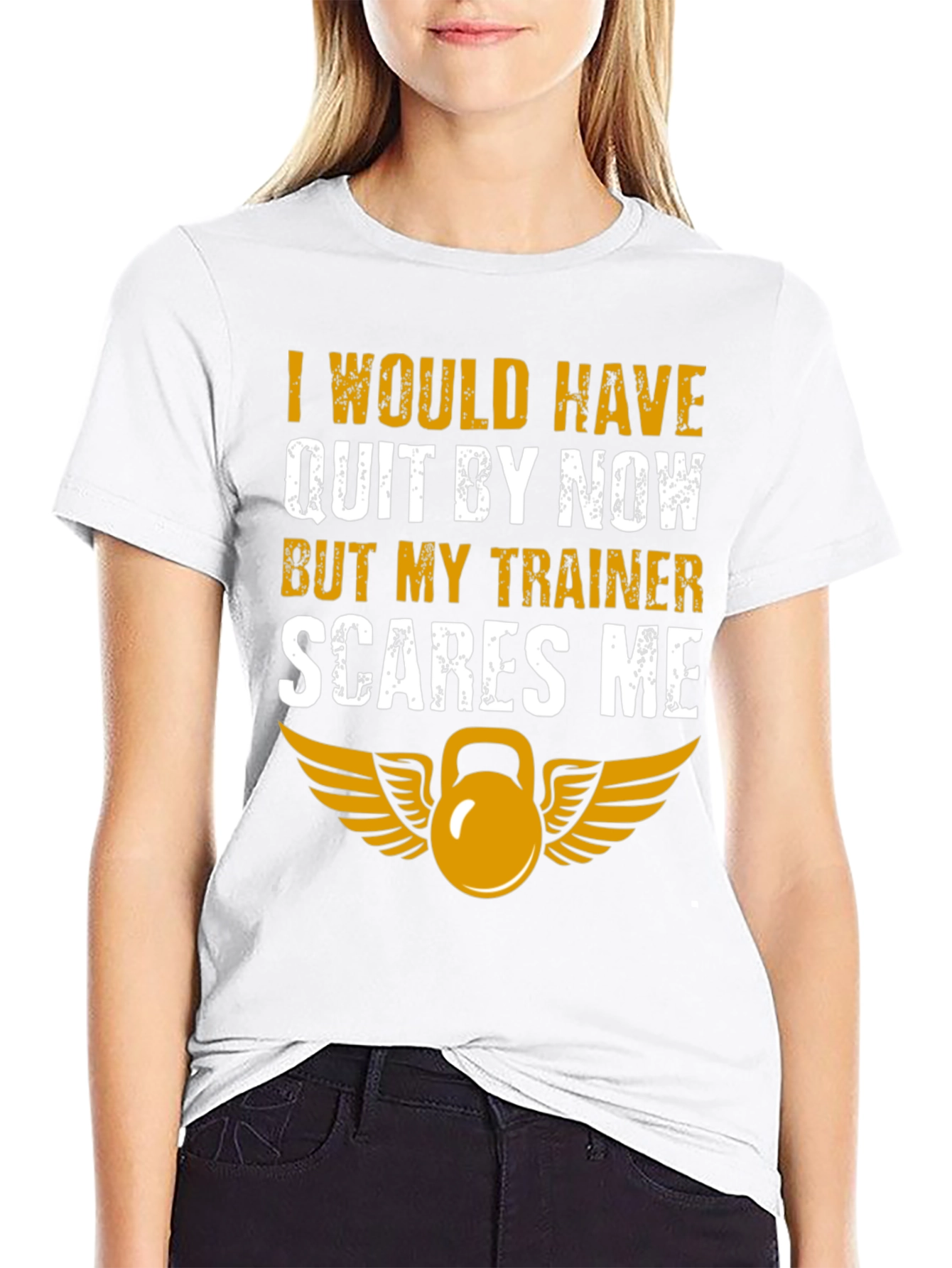 Black Funny Trainer T-Shirt - I Would Have Quit view 9