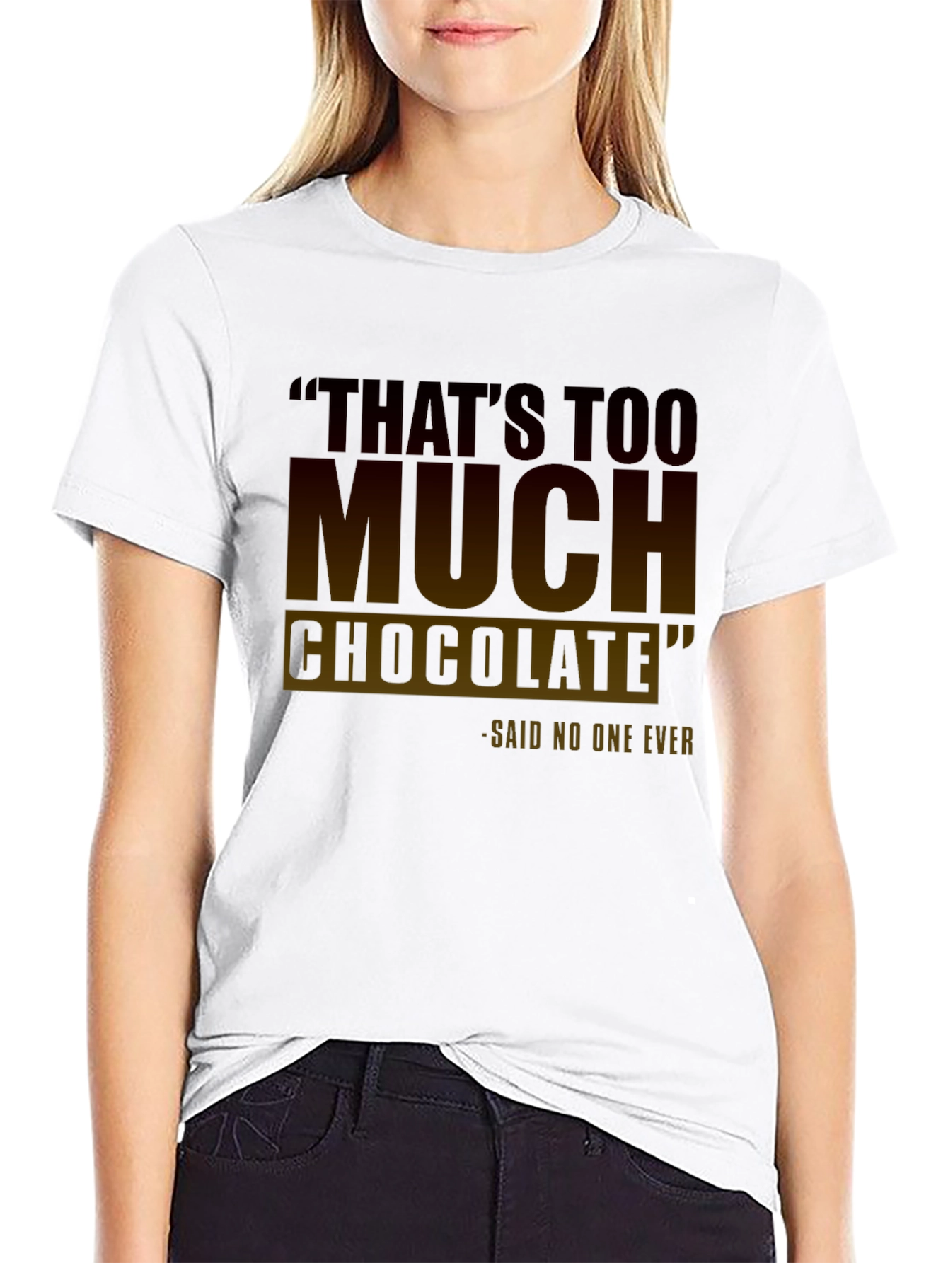 Black Funny Chocolate Lover's T-Shirt view 9