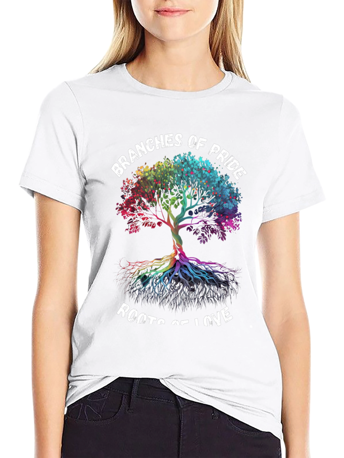 Black Branches of Pride Roots of Love T-Shirt view 9