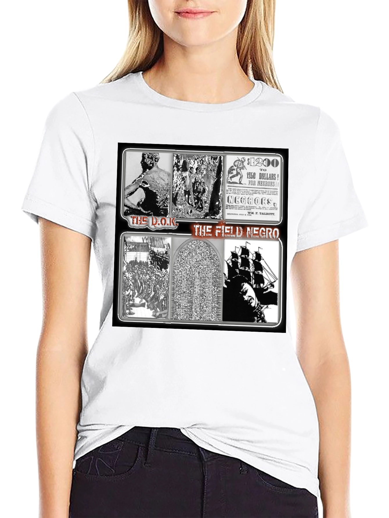 Black The Field Negro T-Shirt: Provocative Statement Tee view 9