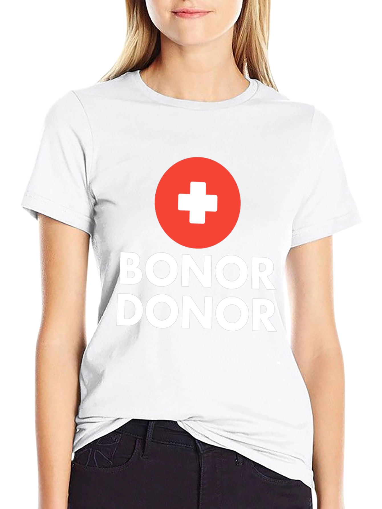 Black Bonor Donor T-Shirt - Donate with Style view 9