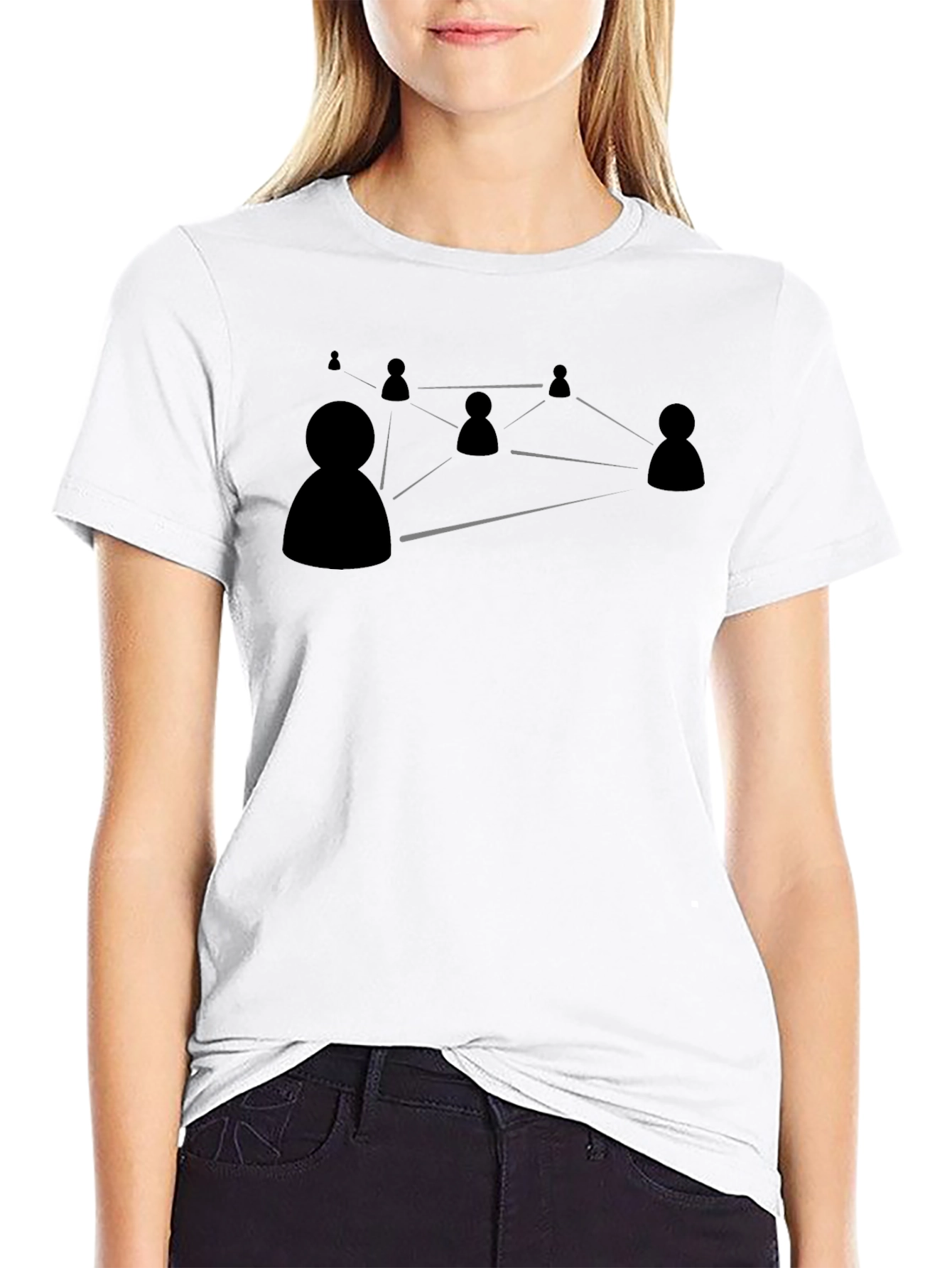 Black Network Graphic Black T-Shirt view 9