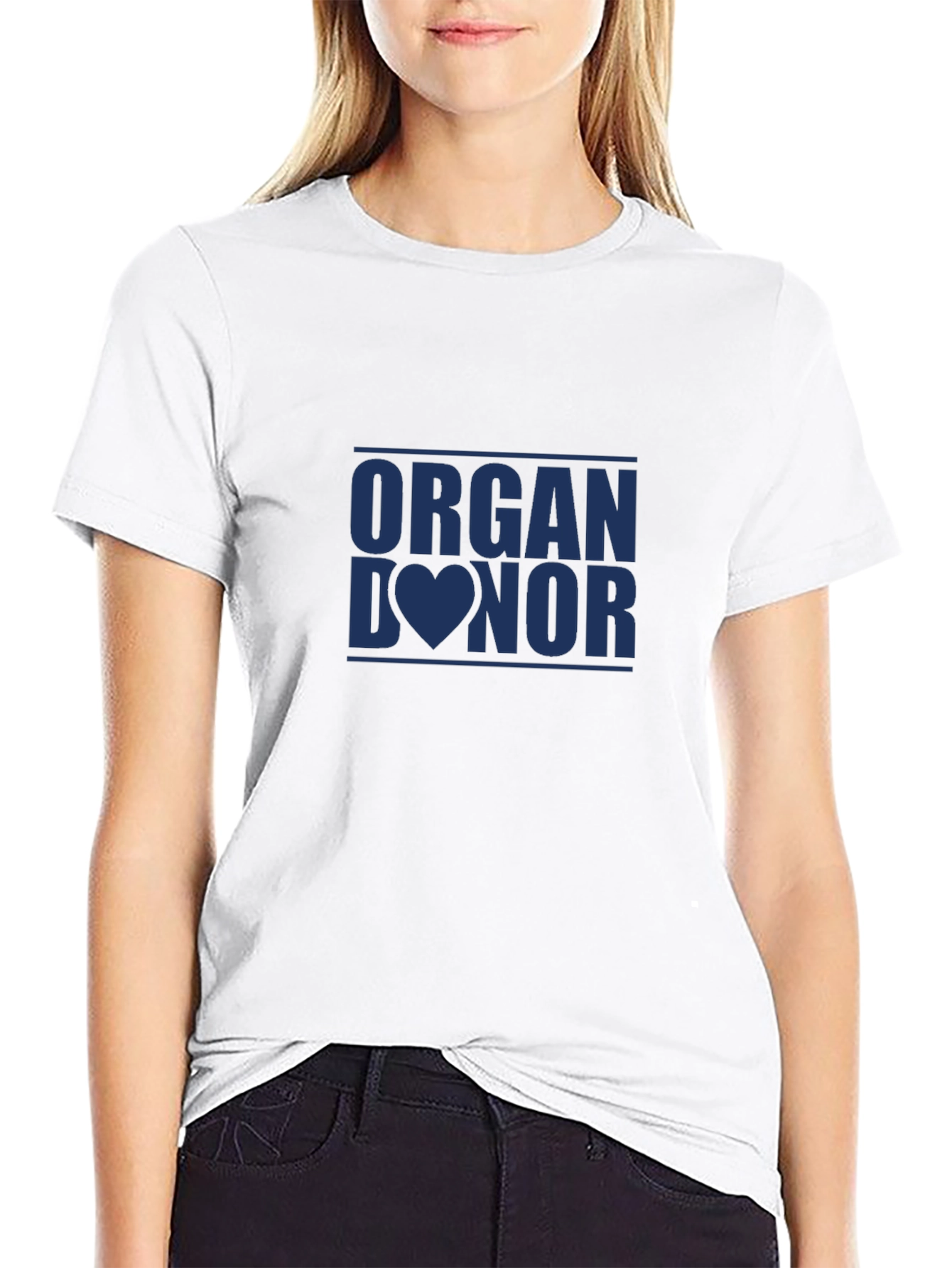 Black Organ Donor Graphic Tee - Black T-Shirt view 9