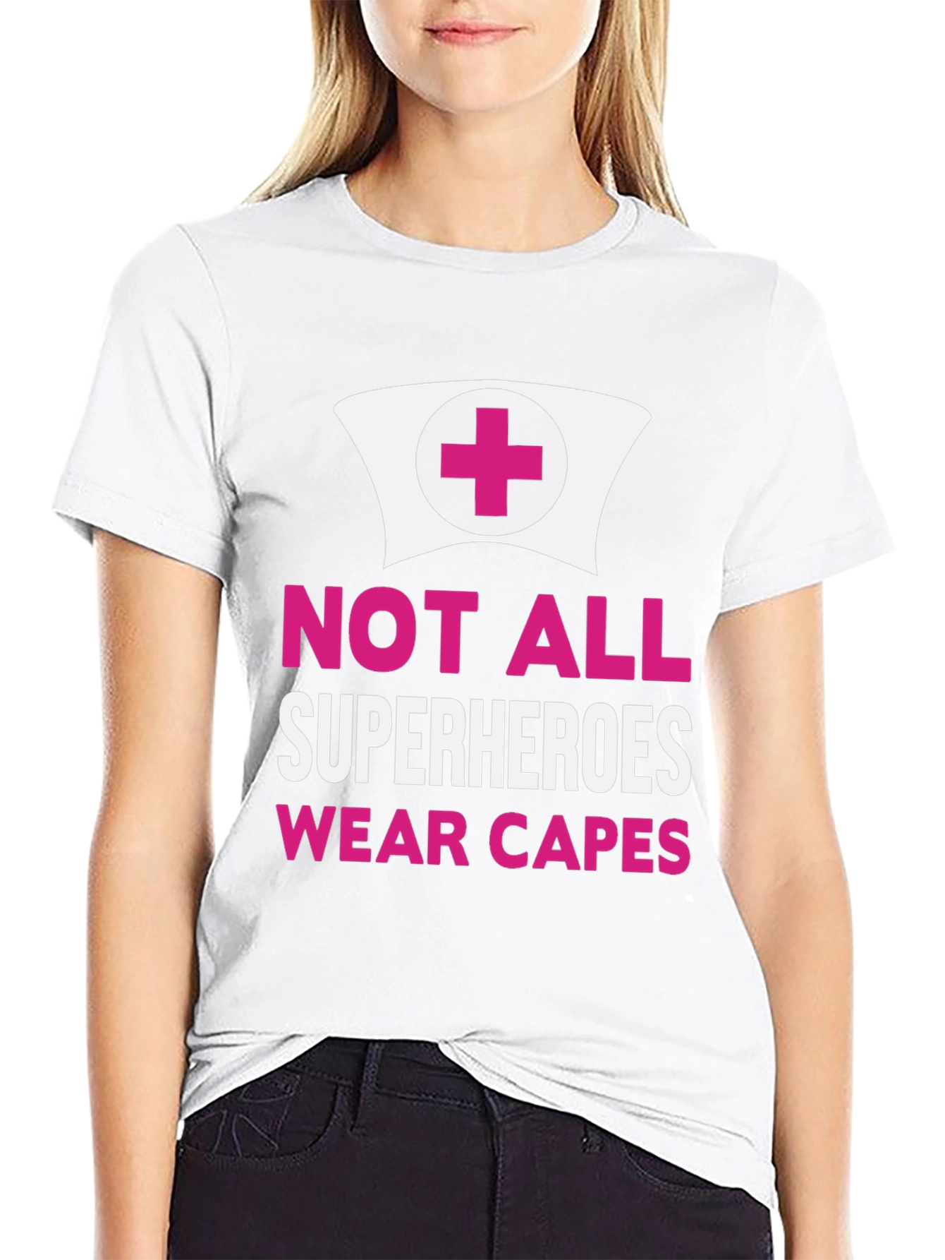 Not All Superheroes Wear Capes T-Shirt - Black - 9