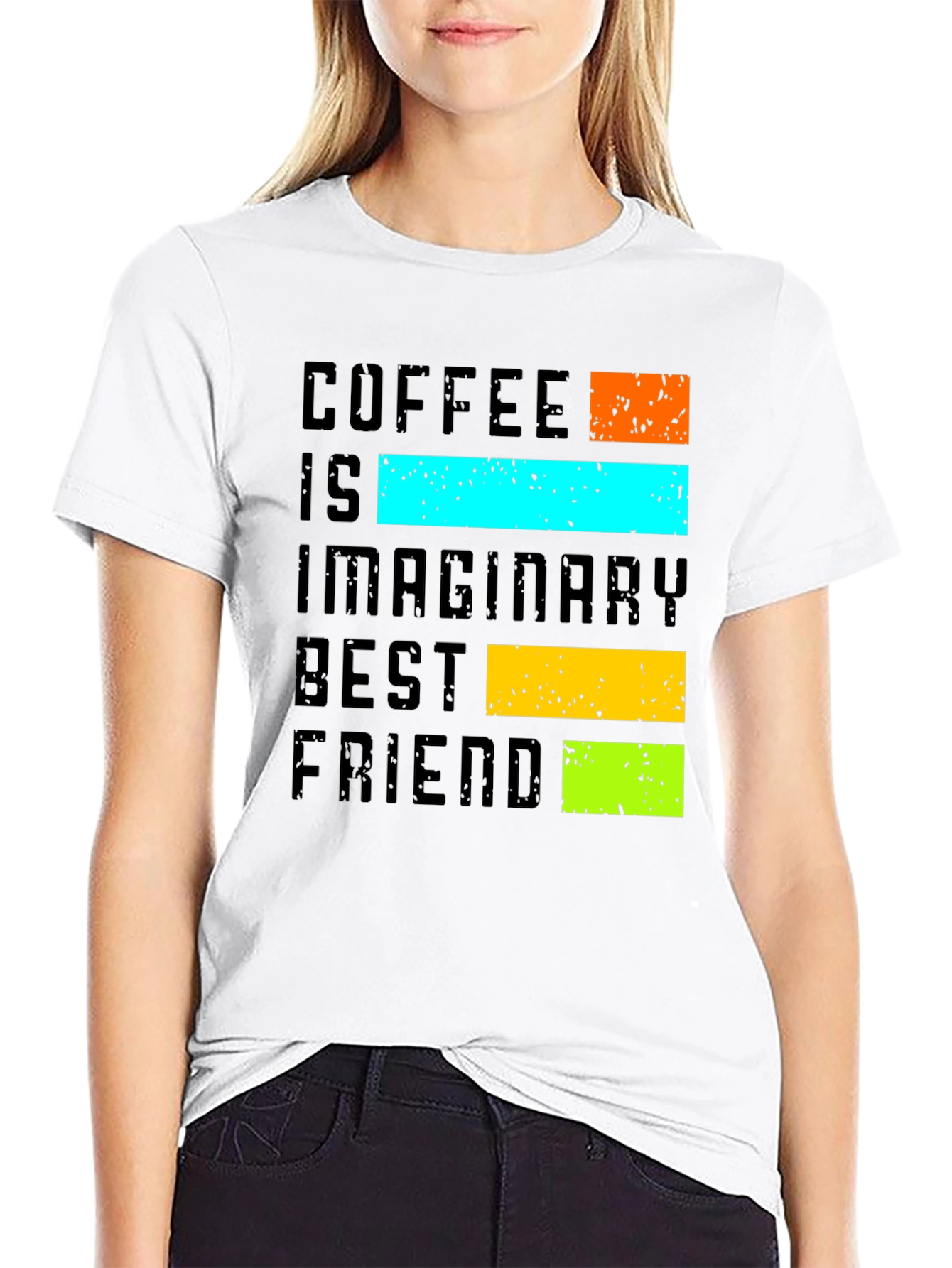 Black Coffee Is My Imaginary Best Friend T-Shirt view 9