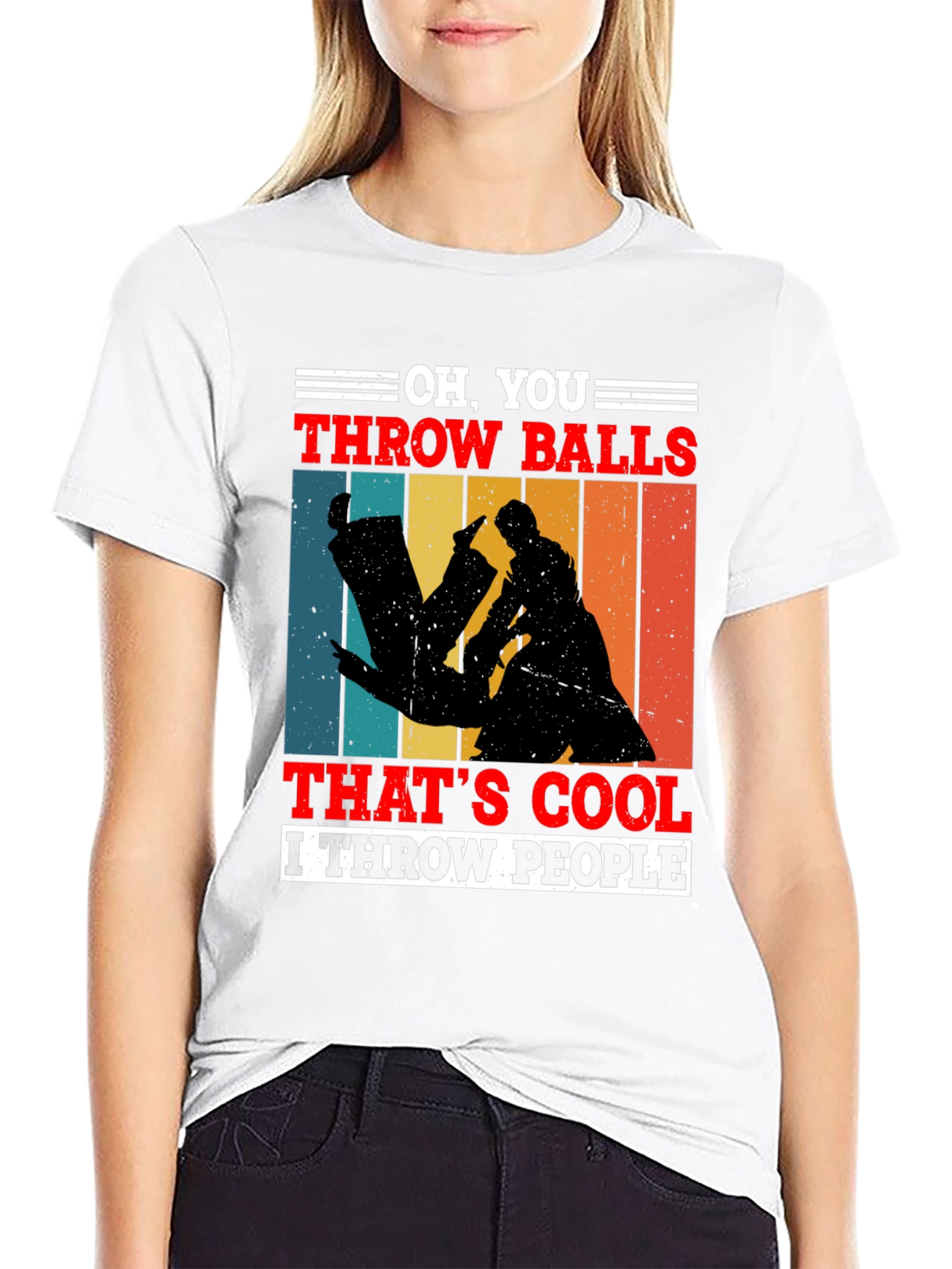Black Oh, You Throw Balls T-Shirt view 9
