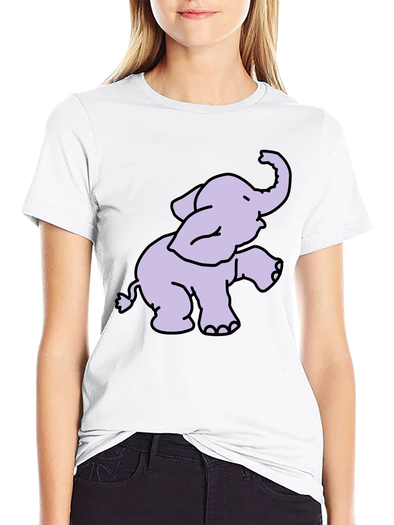 Black Elephant Graphic T-Shirt - Soft Cotton Blend view 9