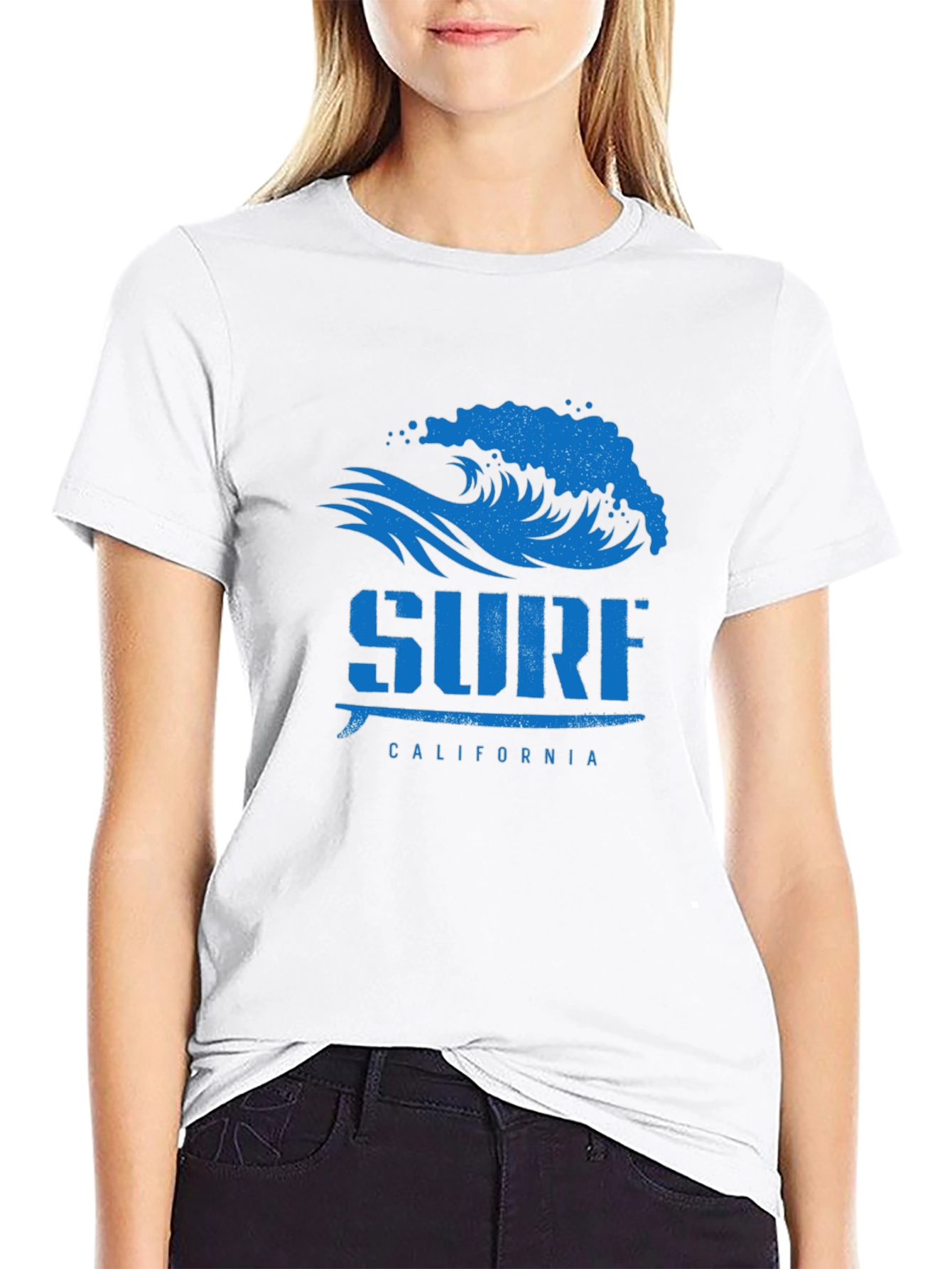 Black Surf California Graphic Tee - Black view 9