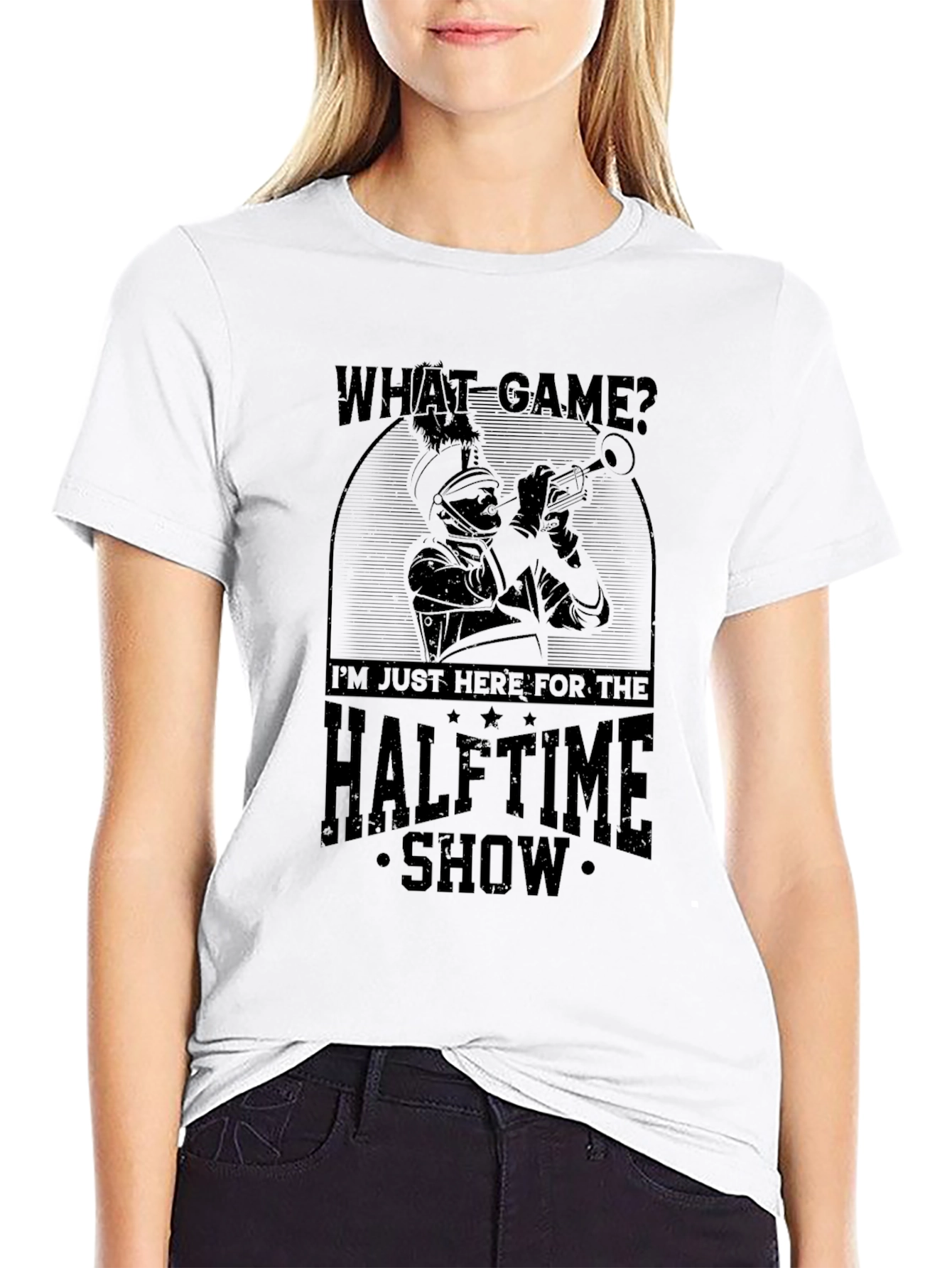 Black Halftime Show Marching Band Graphic Tee view 9