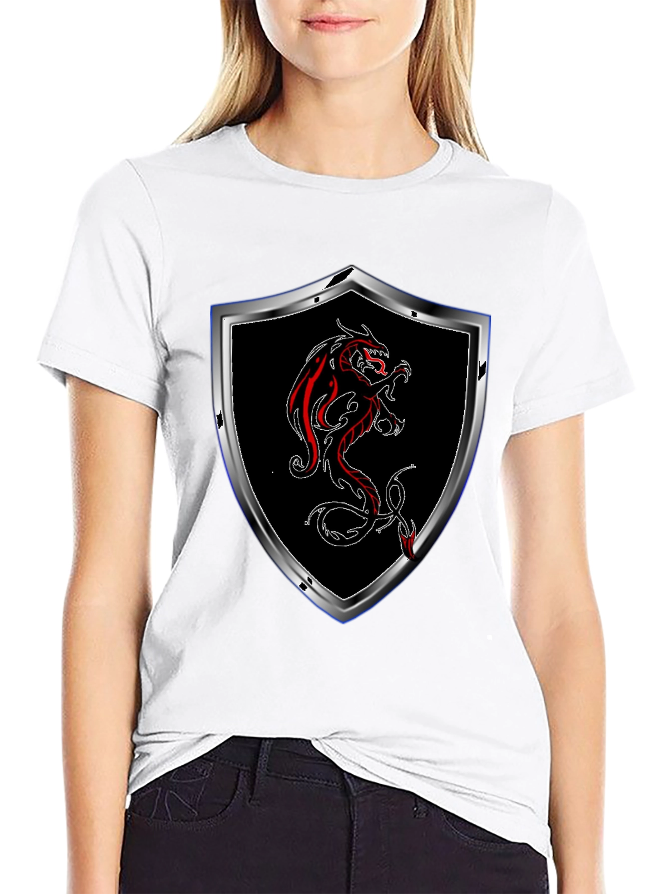 Dragon Crest T-Shirt - Black - 9