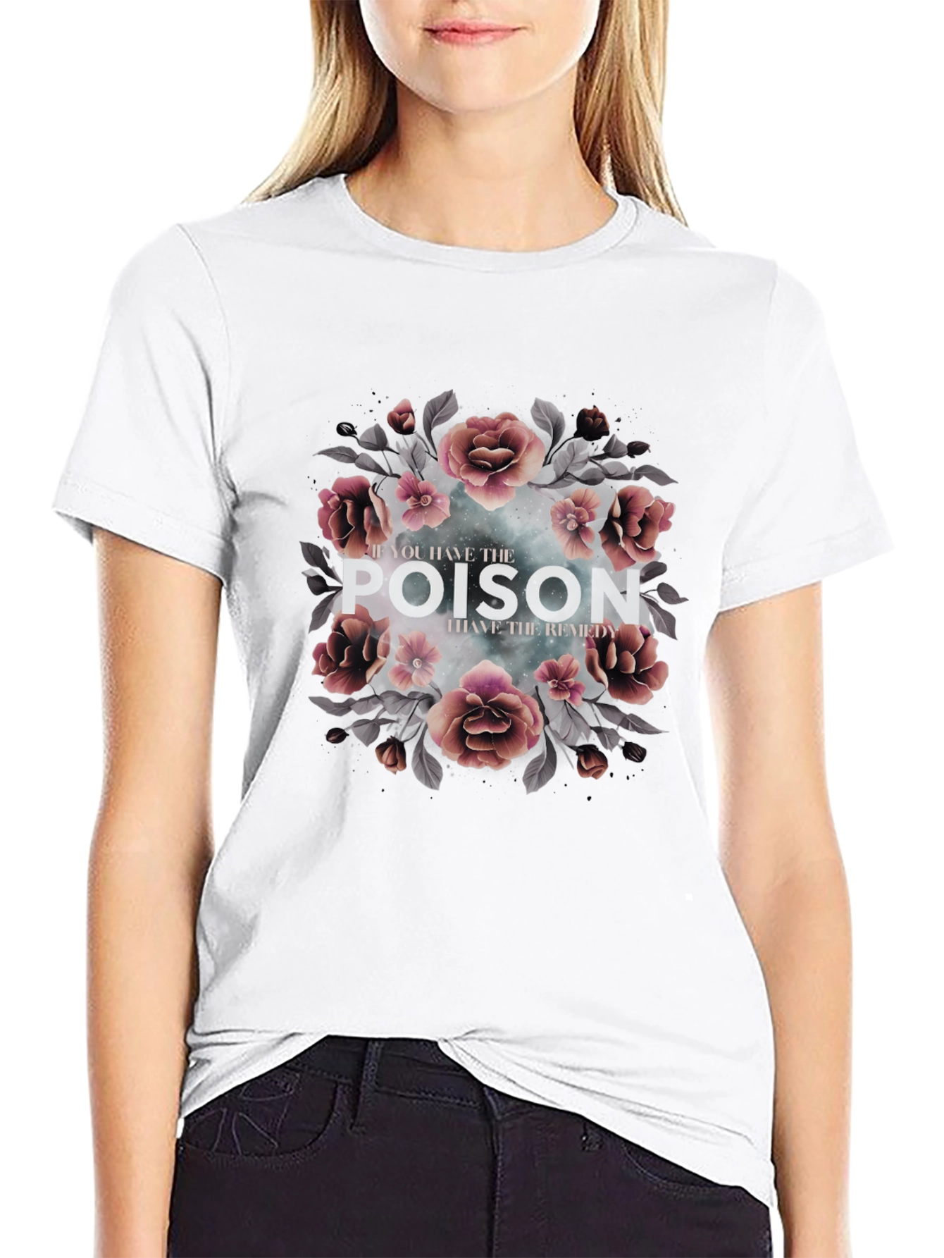 Black Poison Remedy Floral Graphic Tee view 9