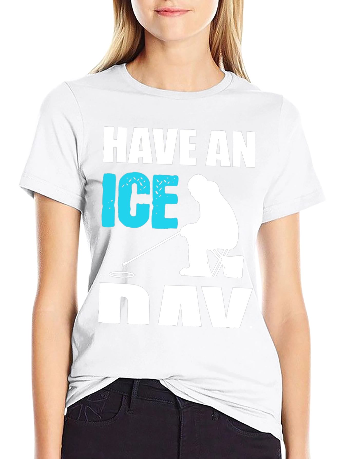Black Have an Ice Day Black Graphic T-Shirt view 9