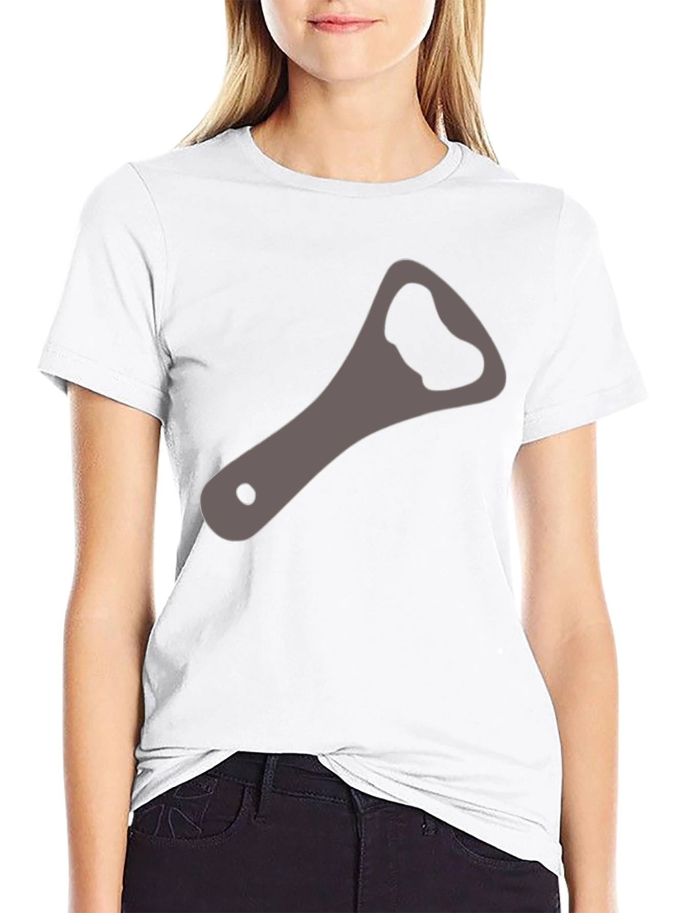Black Bottle Opener Graphic Tee - Casual Wear view 9