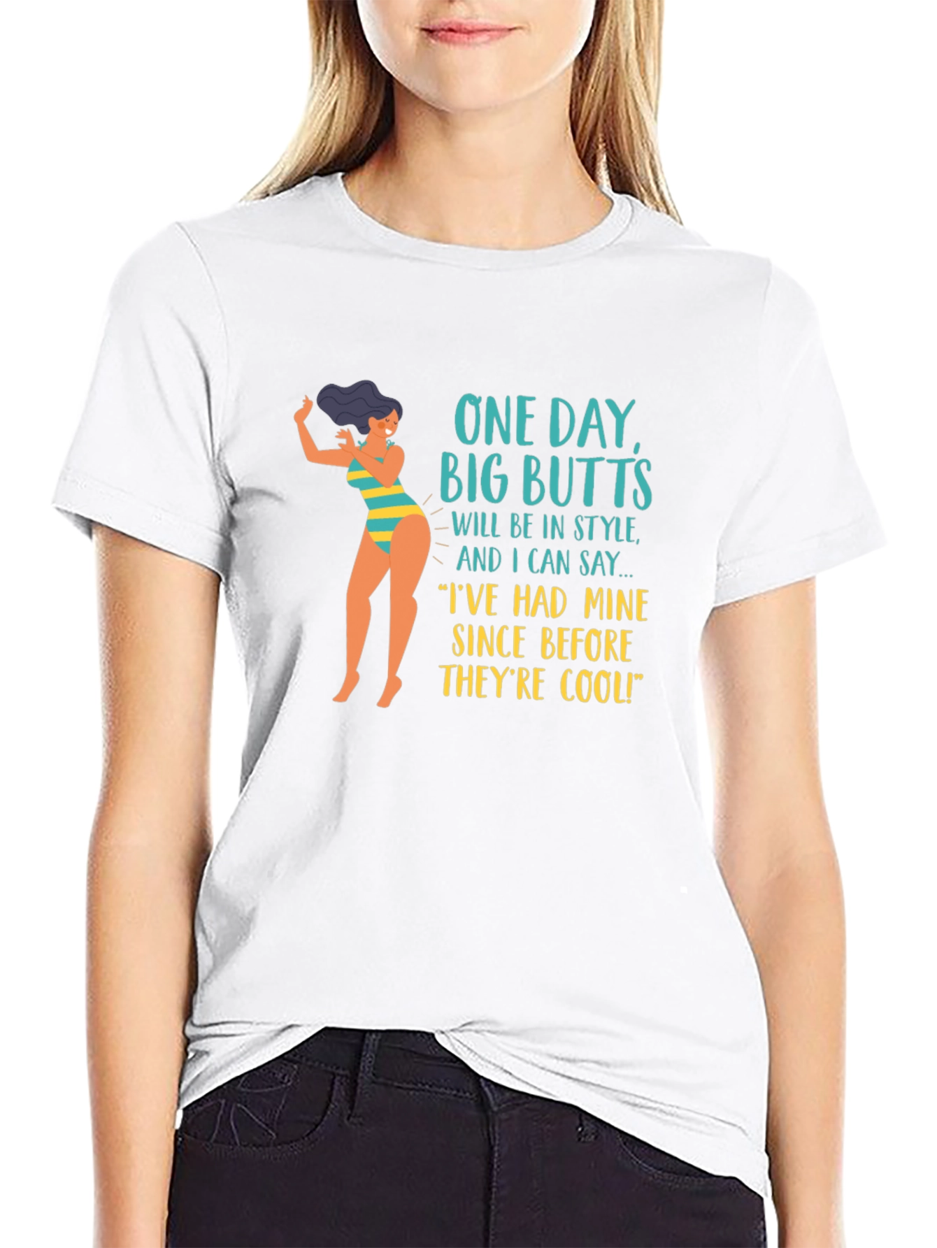 Black Funny Big Butts T-Shirt view 9