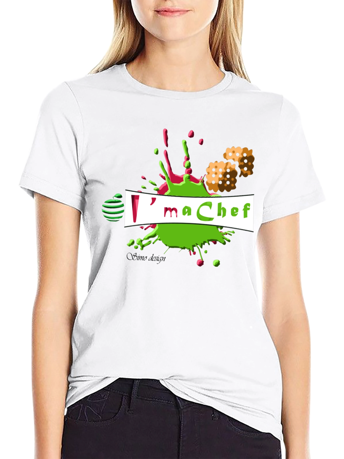 Black I'm a Chef T-Shirt, Unique Design view 9