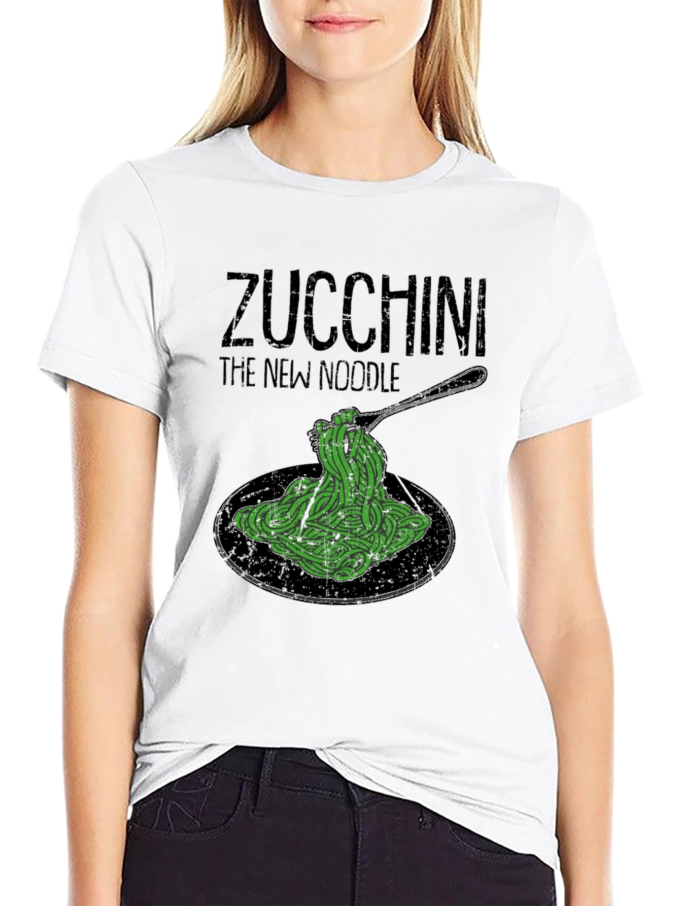 Zucchini The New Noodle Graphic Tee -  Healthy Eating Shirt - 9